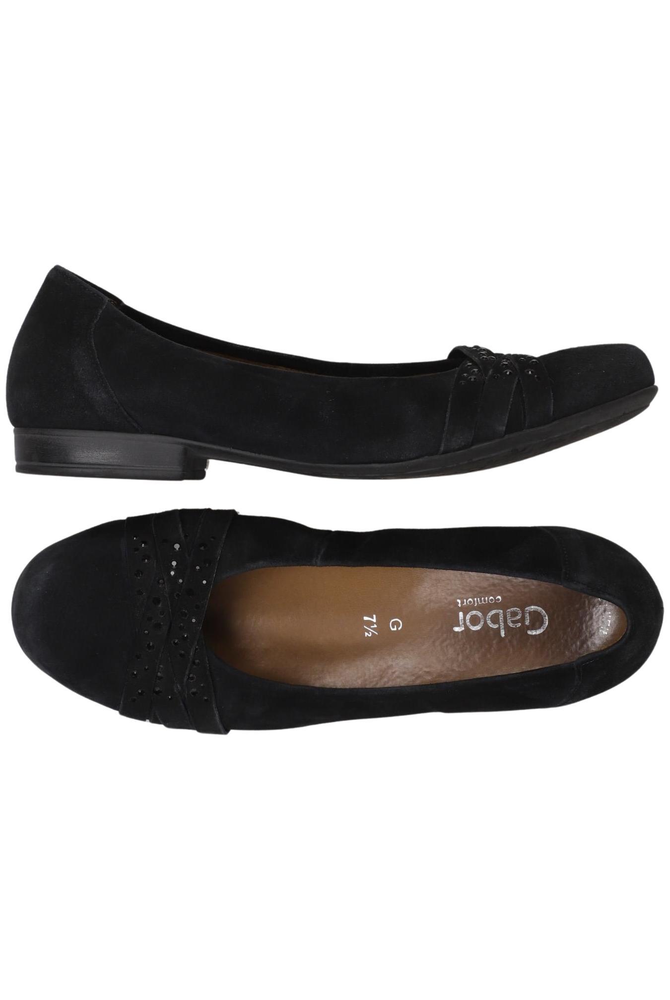 

Gabor Damen Ballerinas, schwarz, Gr. 7.5