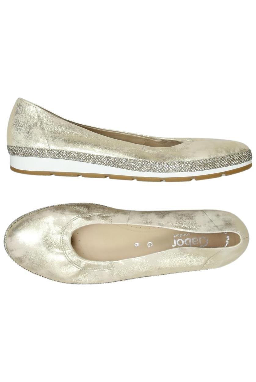 

Gabor Damen Ballerinas, gold, Gr. 6