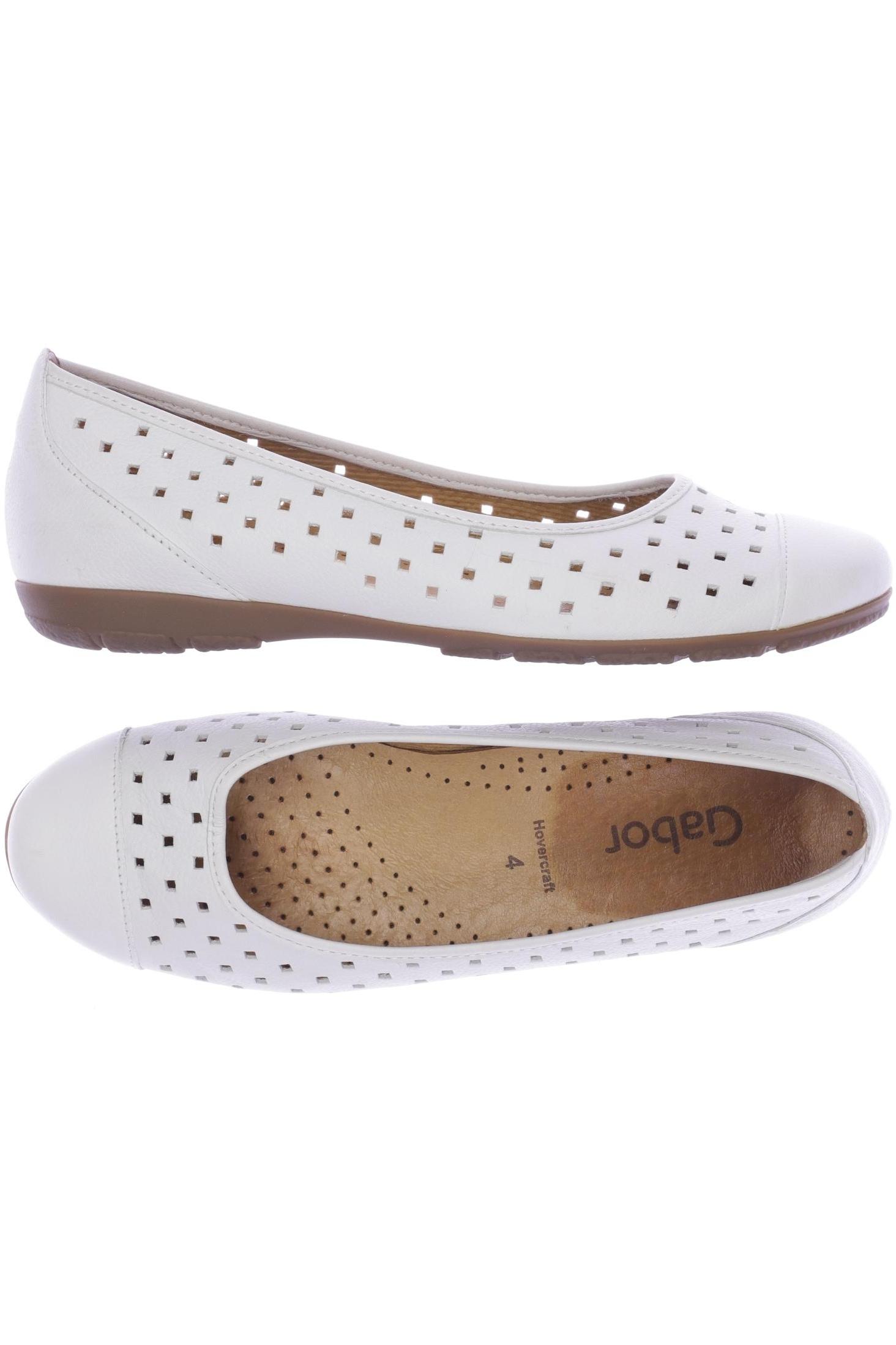 

Gabor Damen Ballerinas, weiß, Gr. 4