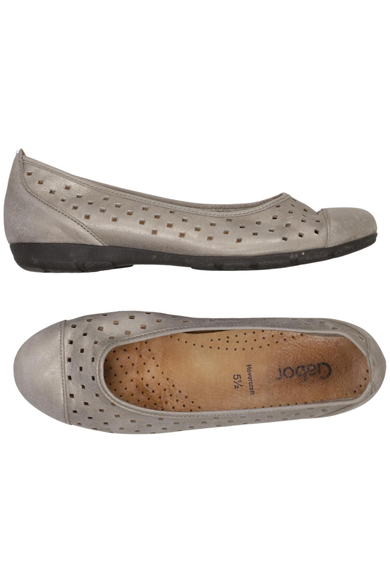 

Gabor Damen Ballerinas, silber, Gr. 5.5