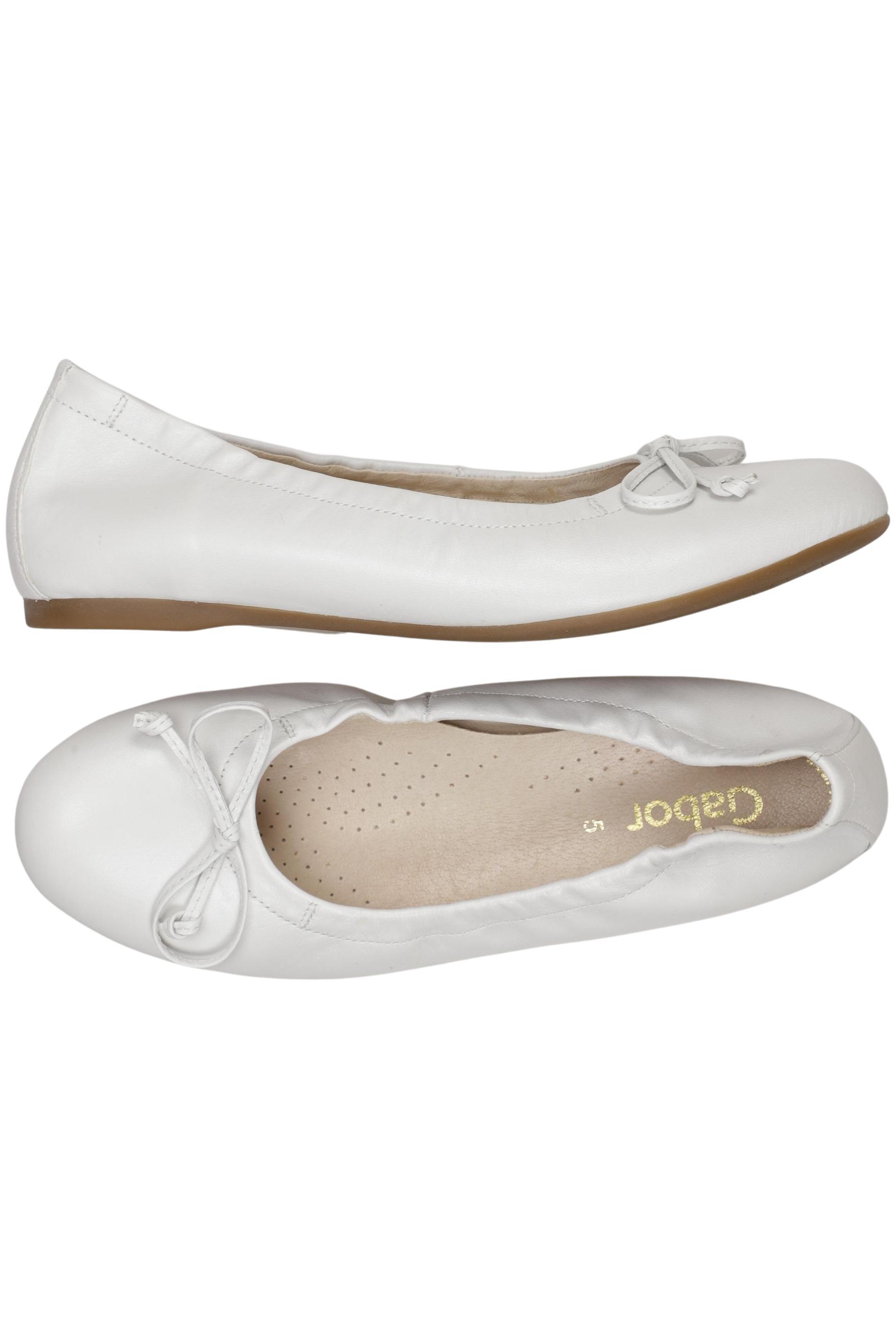 

Gabor Damen Ballerinas, weiß, Gr. 5