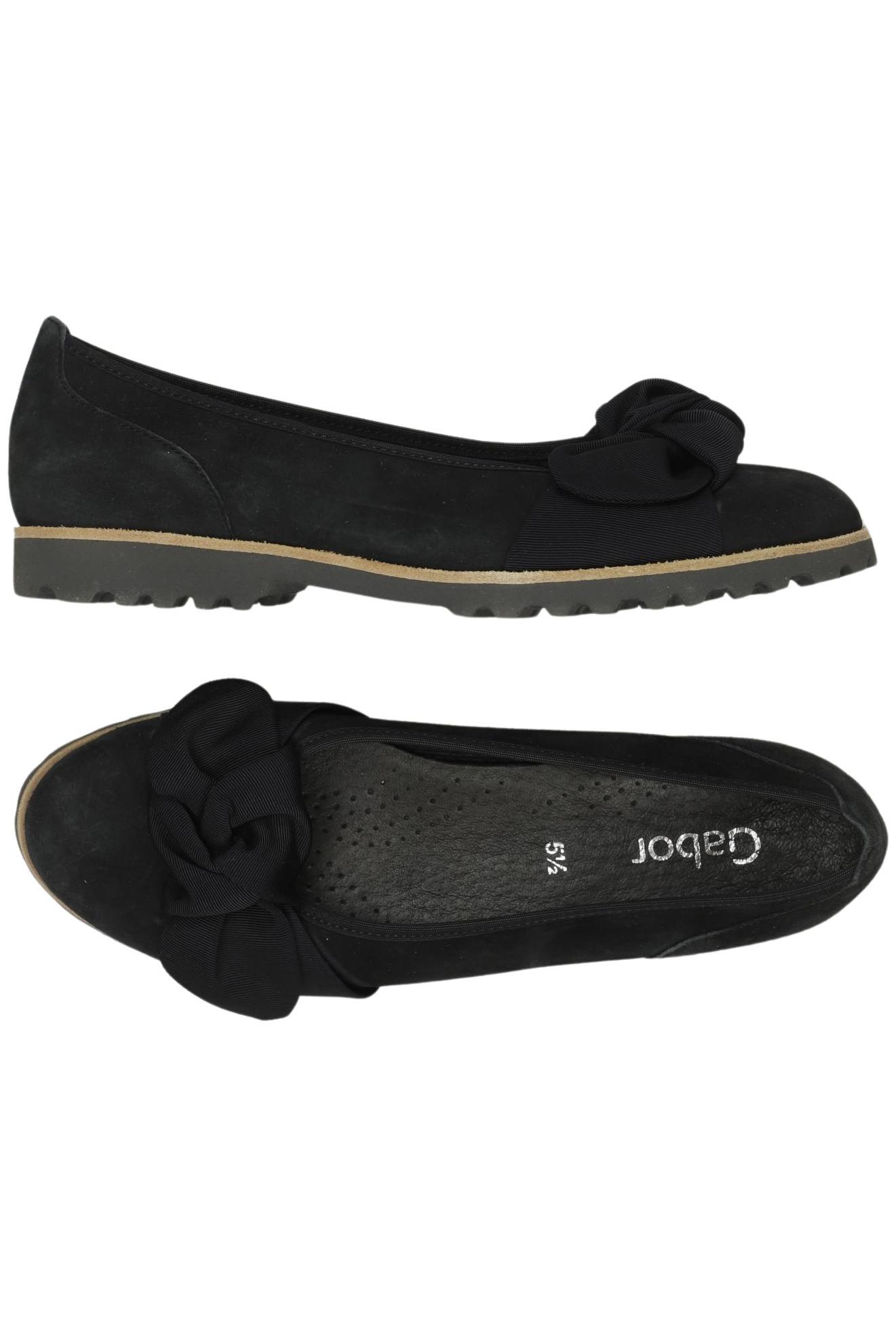 

Gabor Damen Ballerinas, schwarz, Gr. 5.5