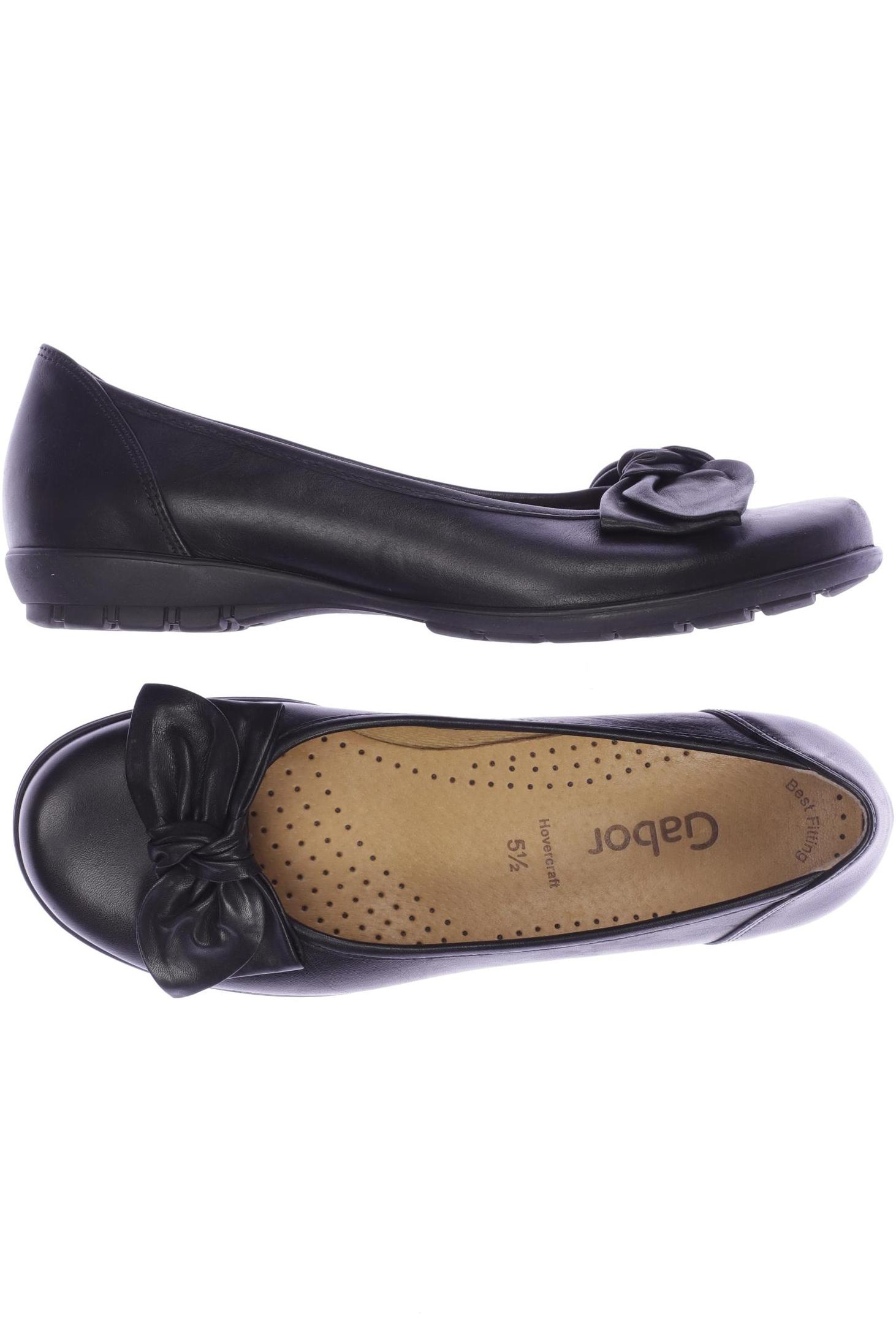

Gabor Damen Ballerinas, schwarz, Gr. 5.5