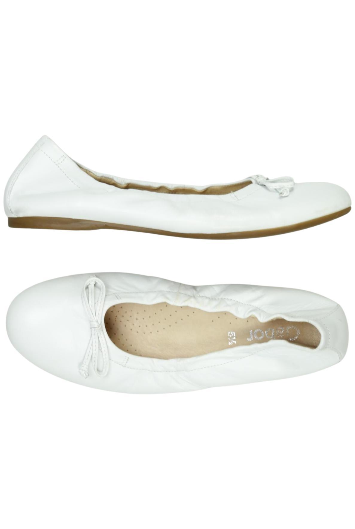 

Gabor Damen Ballerinas, weiß, Gr. 5.5