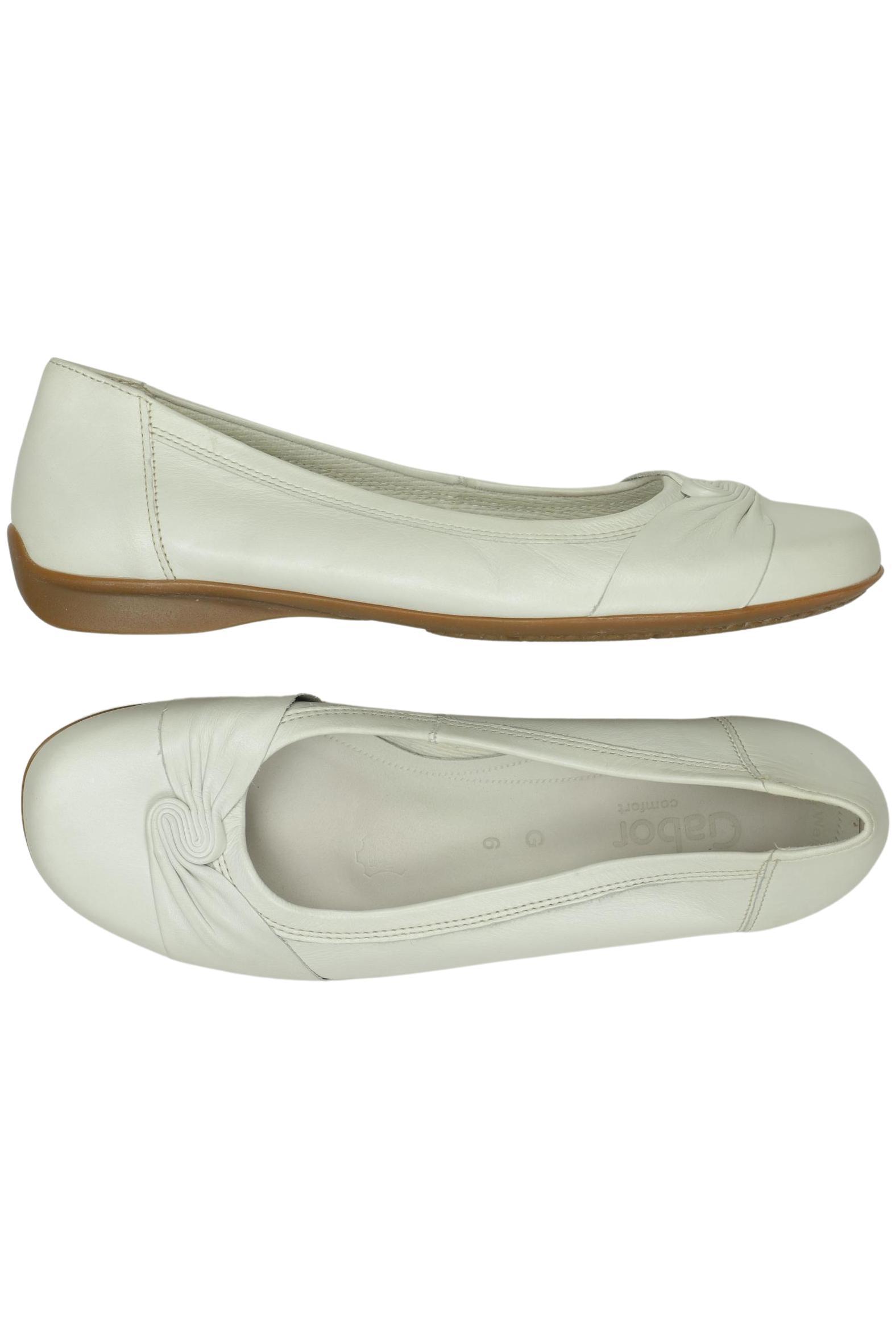 

Gabor Damen Ballerinas, weiß, Gr. 6