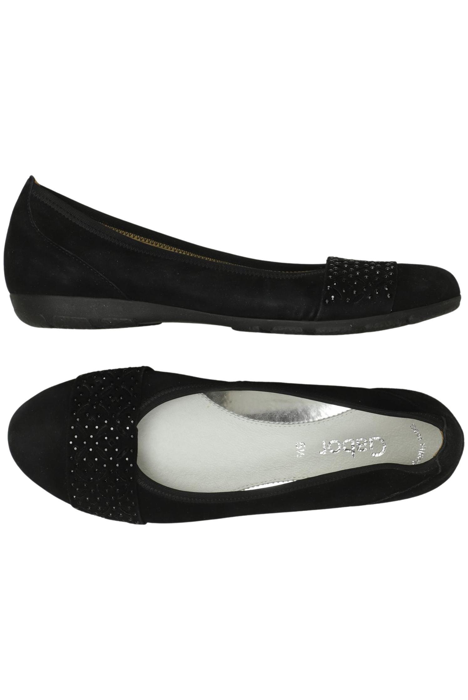 

Gabor Damen Ballerinas, schwarz, Gr. 5.5