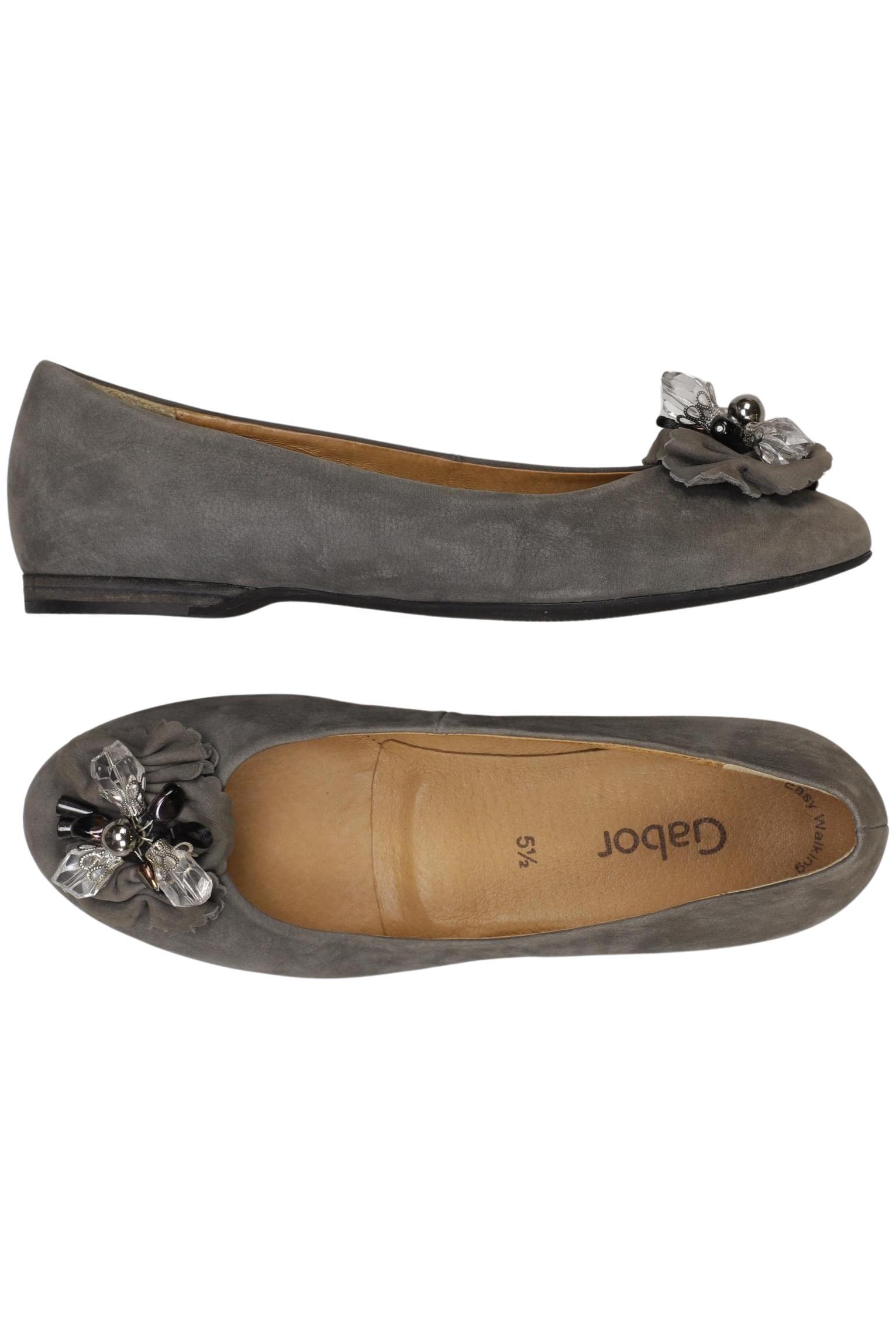 

Gabor Damen Ballerinas, grau, Gr. 5.5
