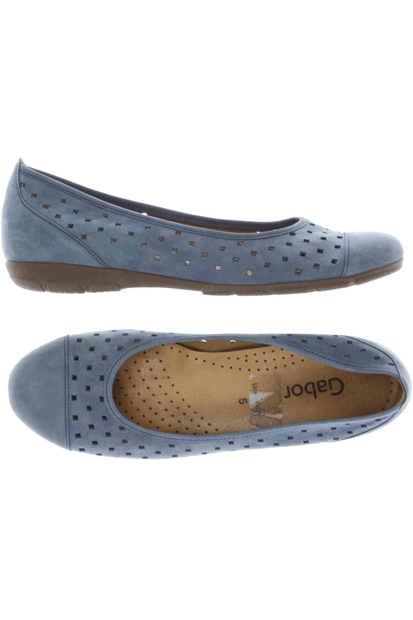 

Gabor Damen Ballerinas, blau, Gr. 5