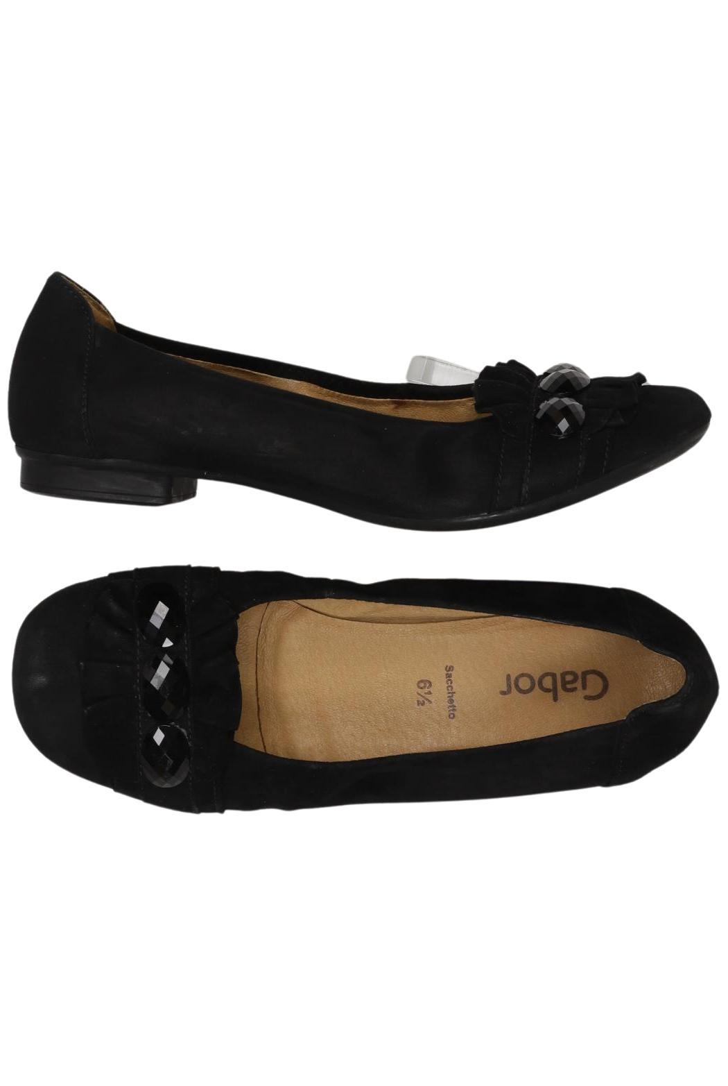 

Gabor Damen Ballerinas, schwarz, Gr. 6.5