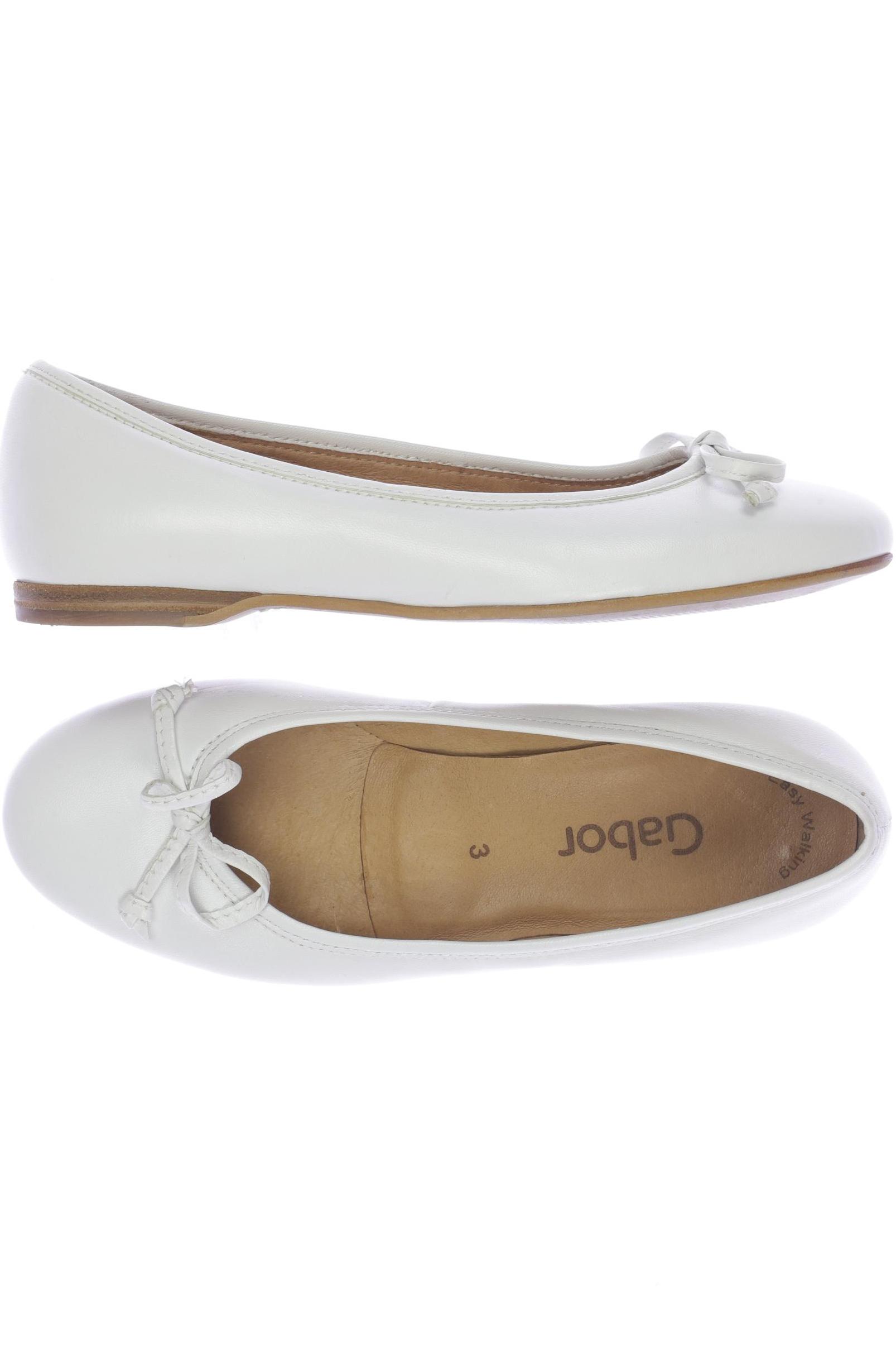 

Gabor Damen Ballerinas, weiß, Gr. 3