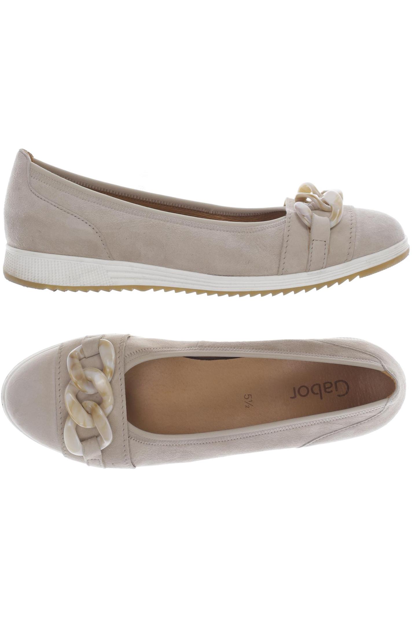 

Gabor Damen Ballerinas, beige, Gr. 5.5