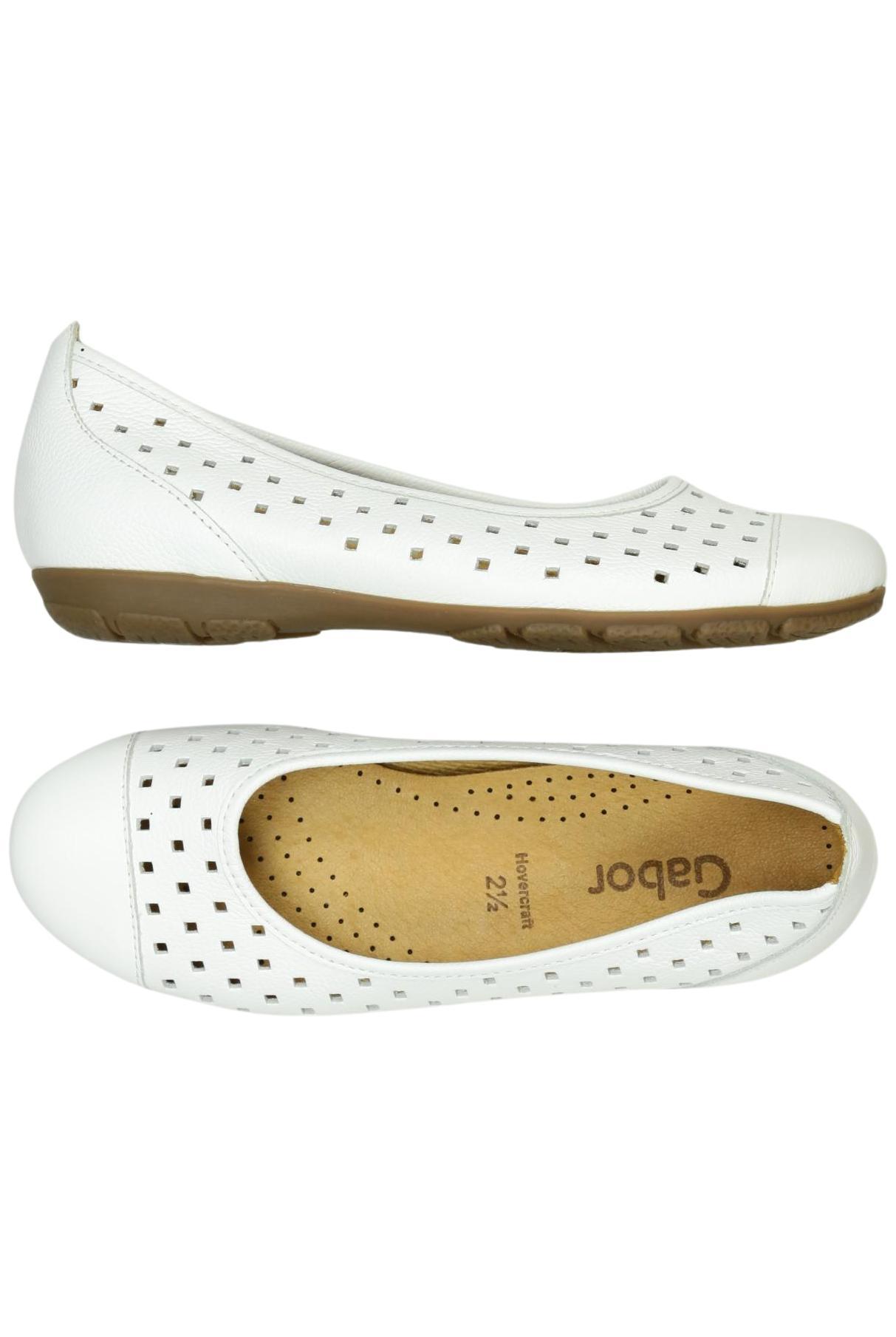 

Gabor Damen Ballerinas, weiß, Gr. 2.5