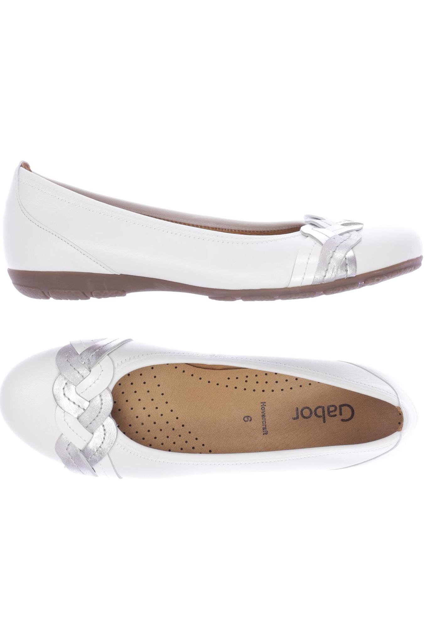 

Gabor Damen Ballerinas, weiß, Gr. 6