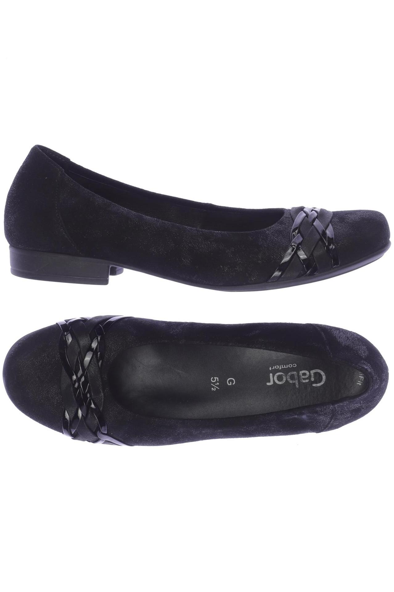 

Gabor Damen Ballerinas, schwarz, Gr. 5.5