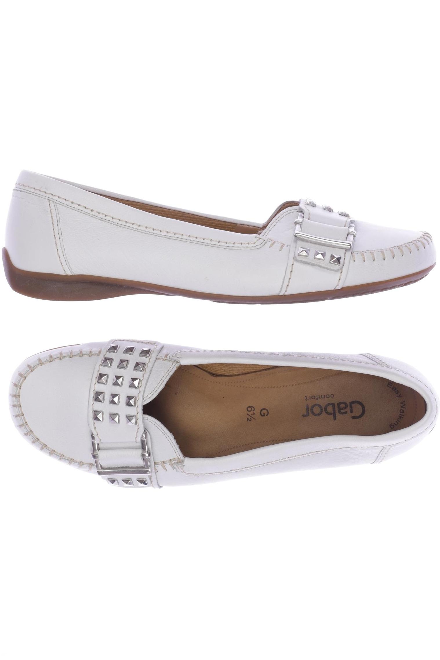 

Gabor Damen Ballerinas, weiß, Gr. 6.5