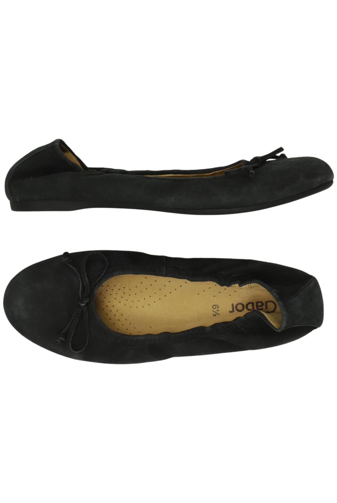 

Gabor Damen Ballerinas, schwarz, Gr. 6.5