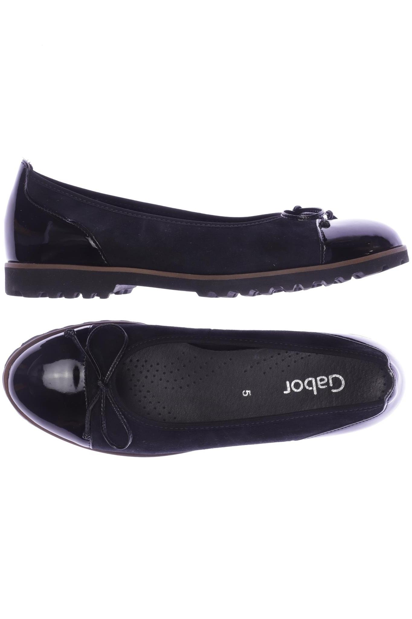 

Gabor Damen Ballerinas, schwarz, Gr. 5