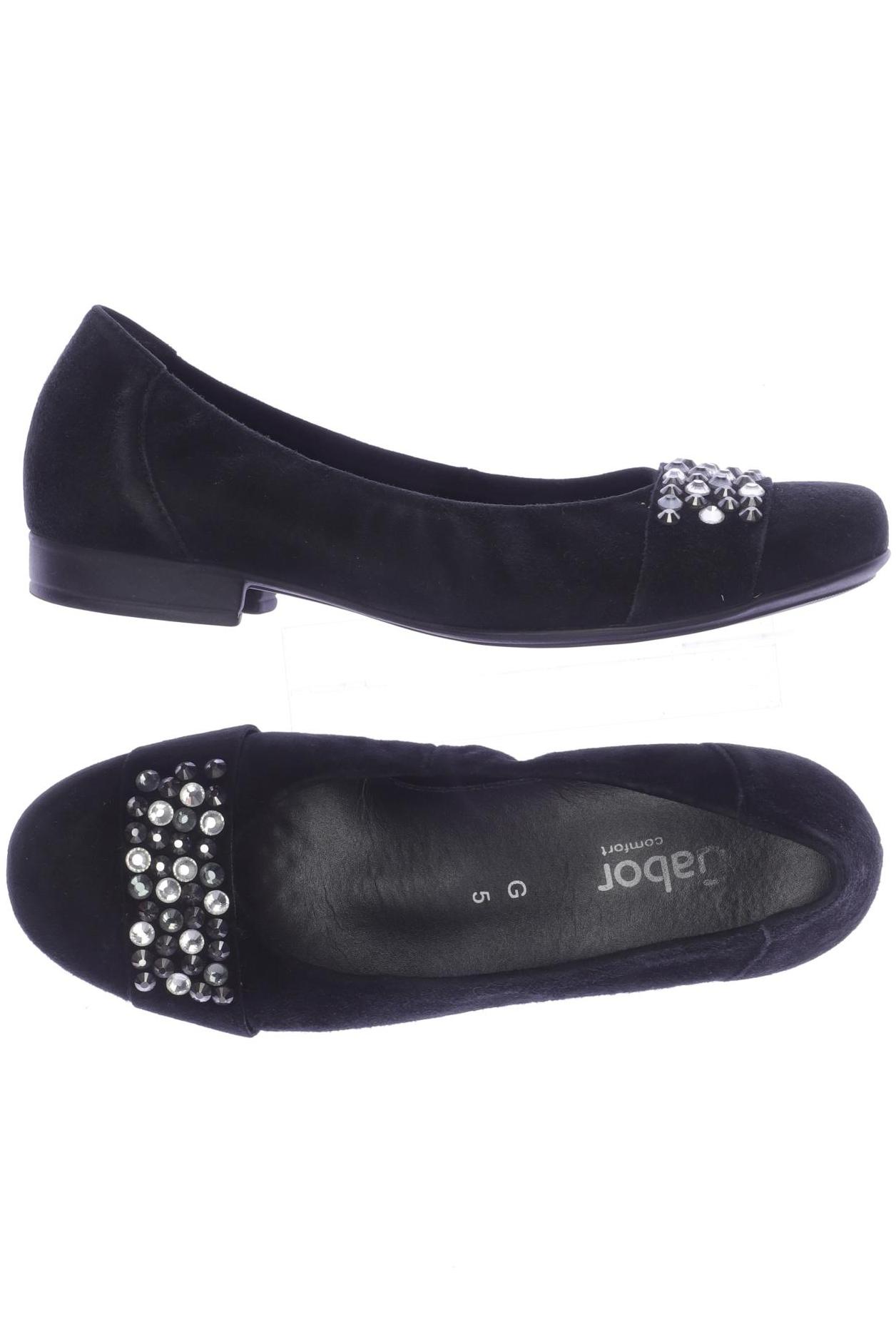 

Gabor Damen Ballerinas, schwarz, Gr. 5
