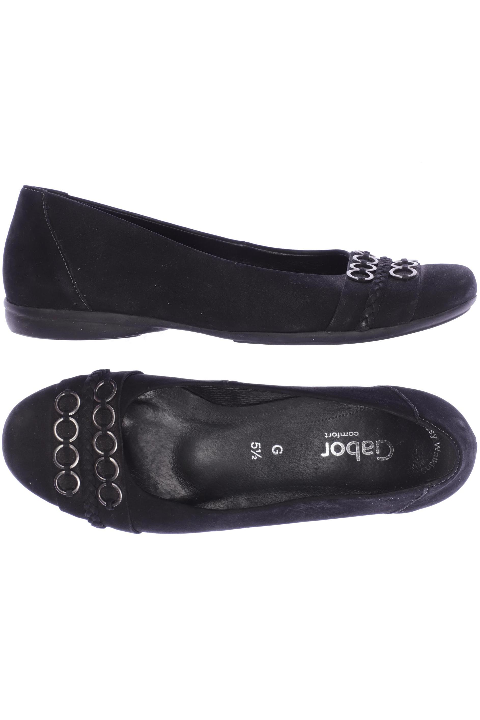 

Gabor Damen Ballerinas, schwarz, Gr. 5.5