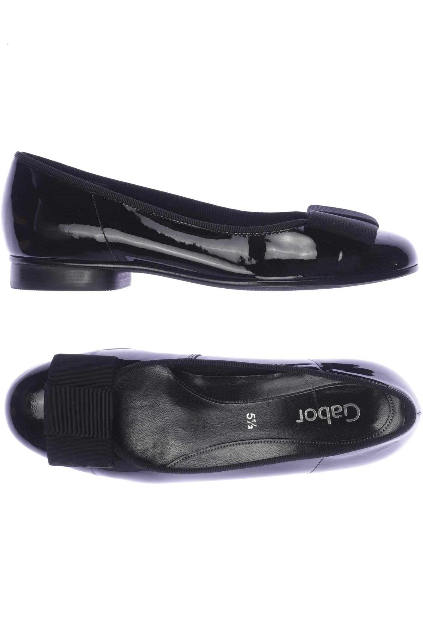 

Gabor Damen Ballerinas, schwarz, Gr. 5.5