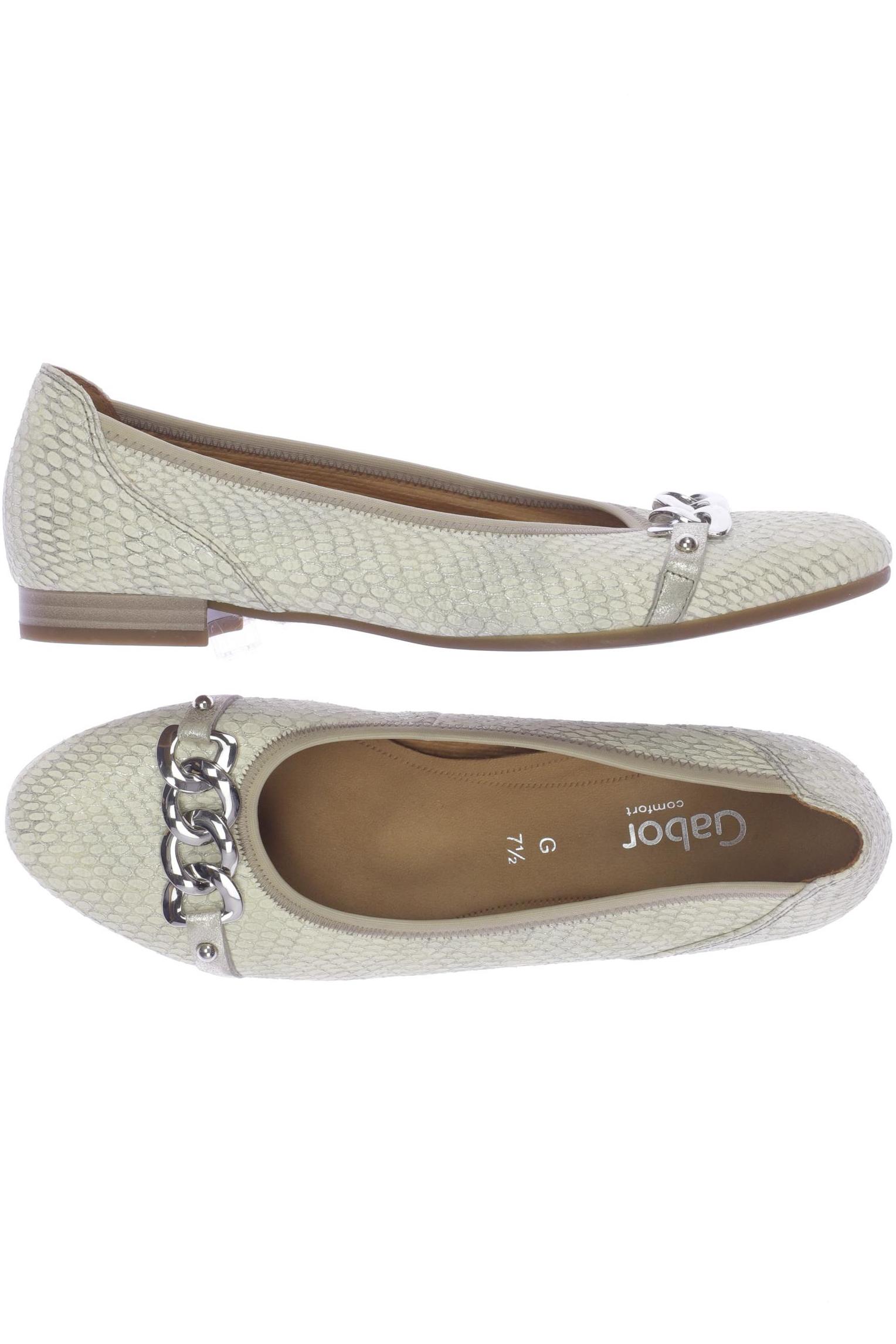 

Gabor Damen Ballerinas, cremeweiß, Gr. 7.5