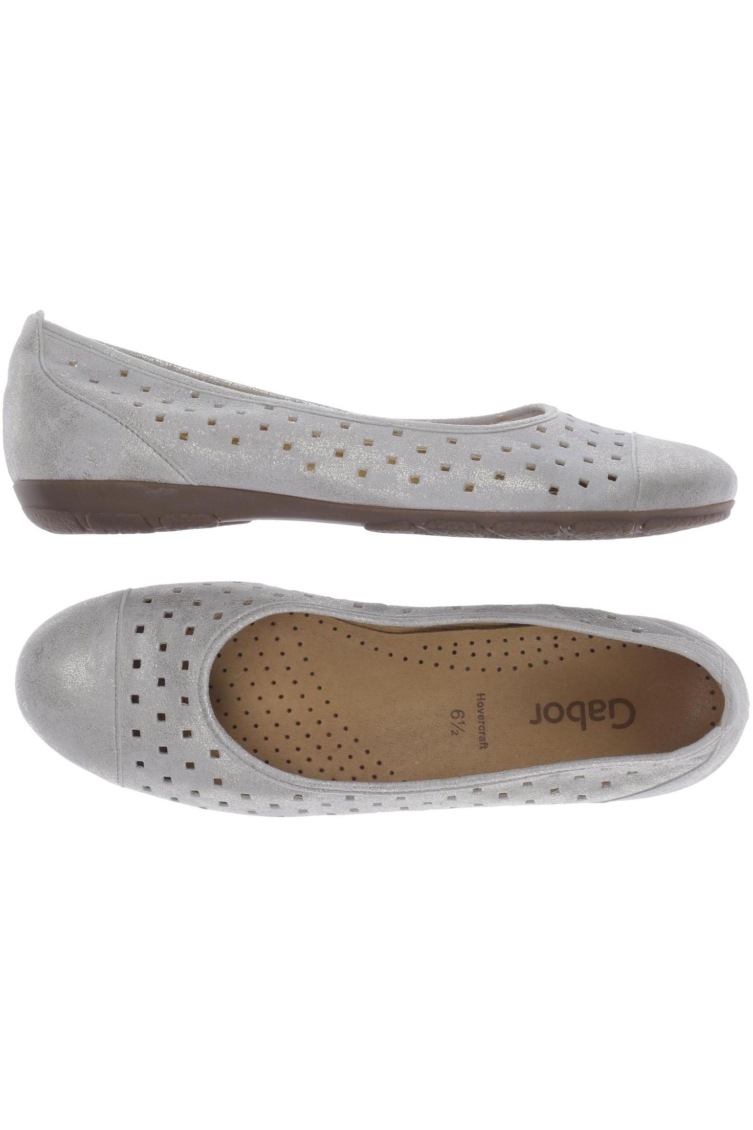 

Gabor Damen Ballerinas, silber, Gr. 6.5