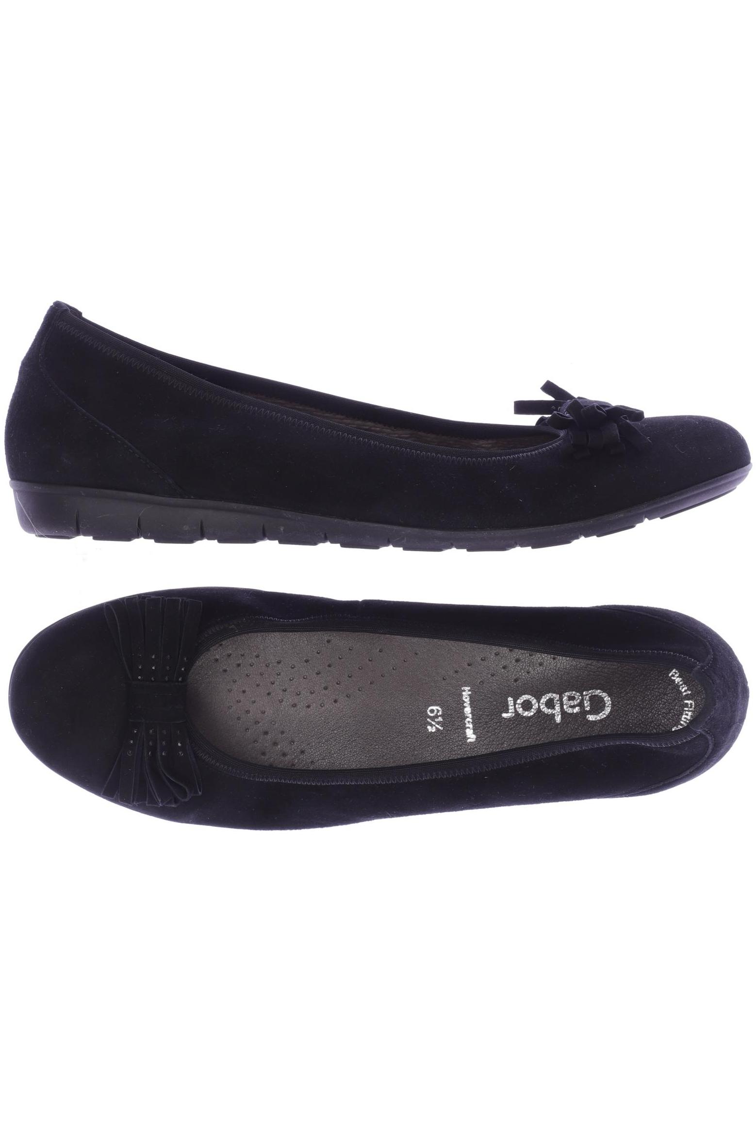 

Gabor Damen Ballerinas, schwarz, Gr. 6.5