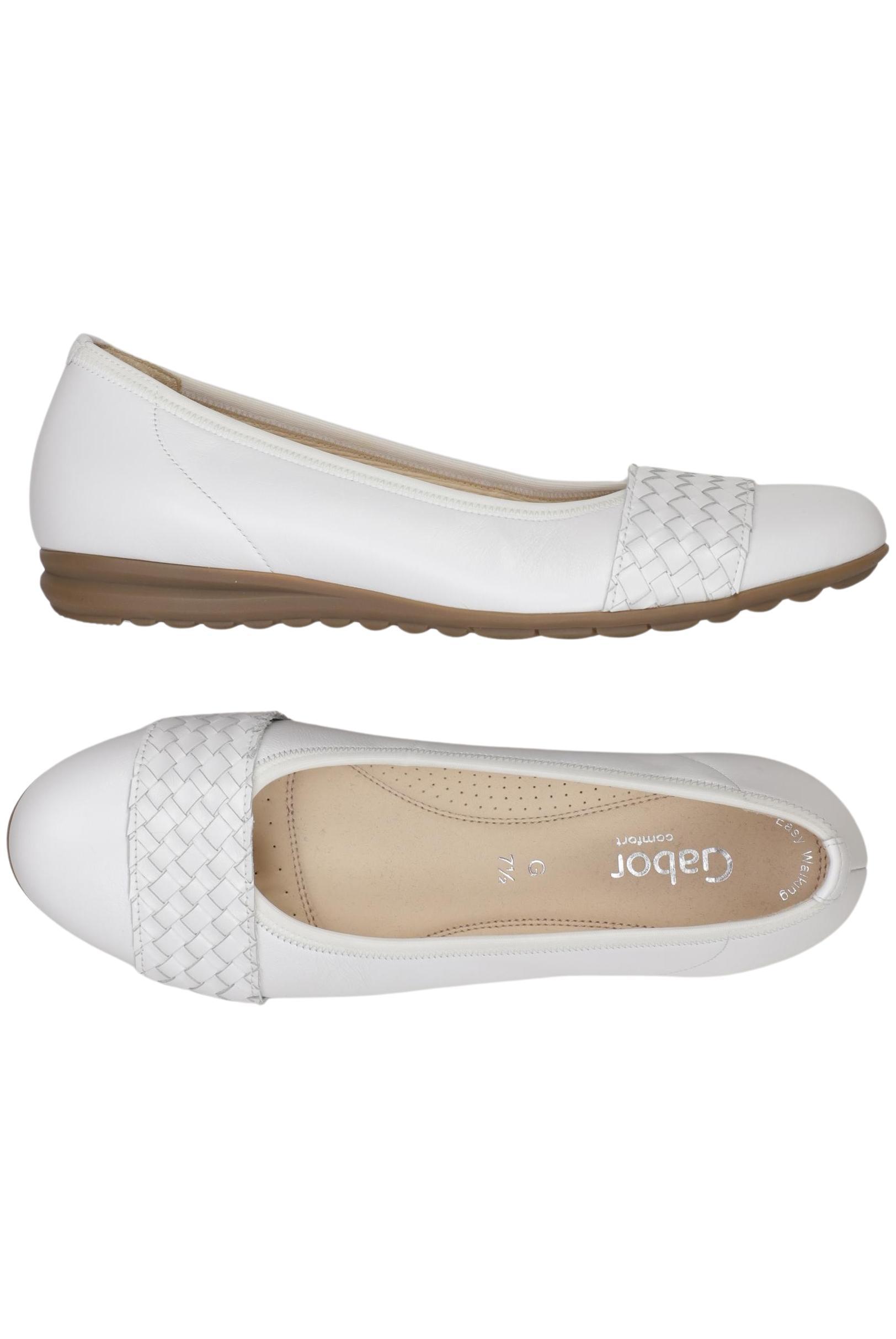 

Gabor Damen Ballerinas, weiß, Gr. 7.5