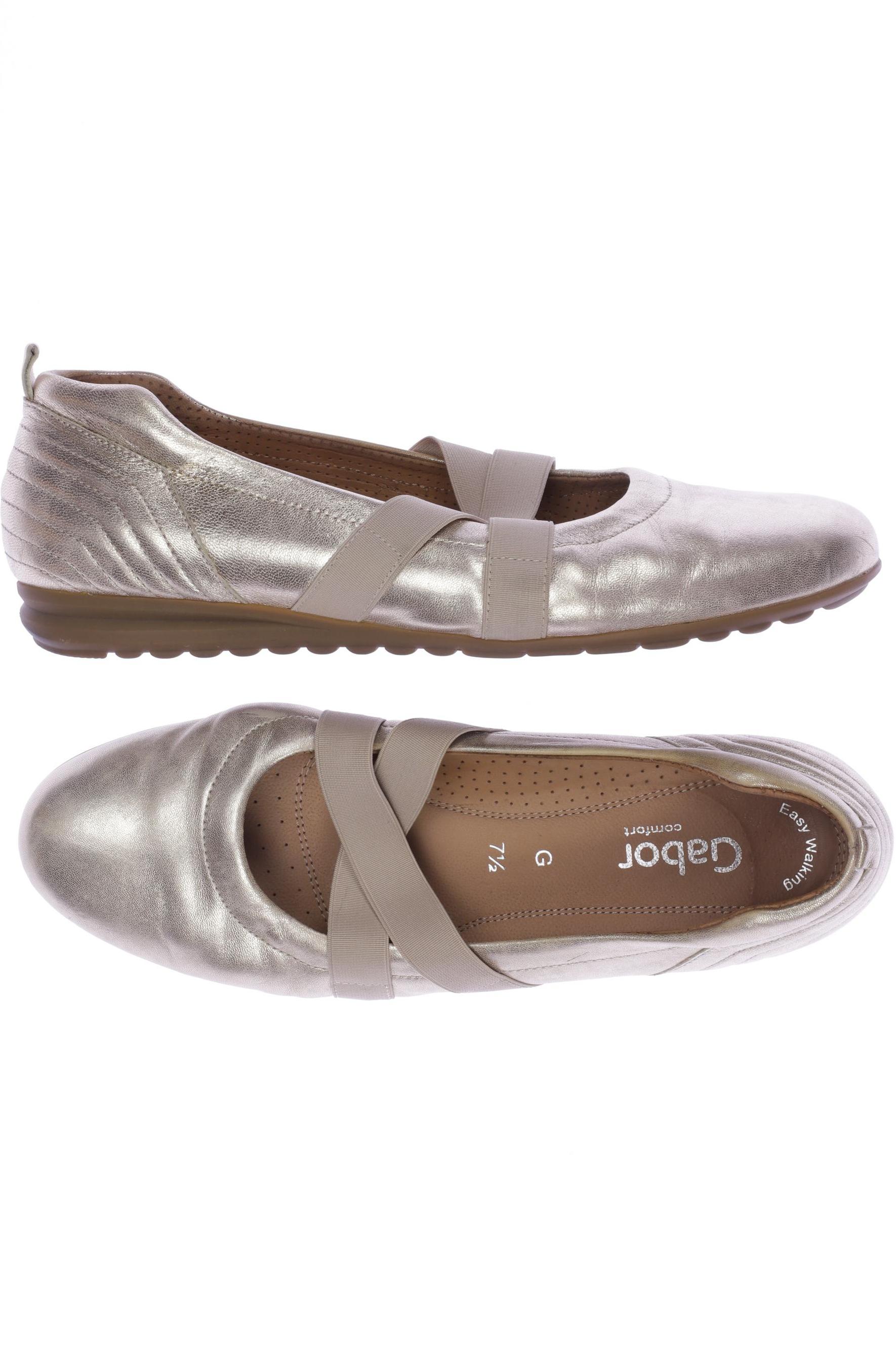 

Gabor Damen Ballerinas, gold, Gr. 7.5
