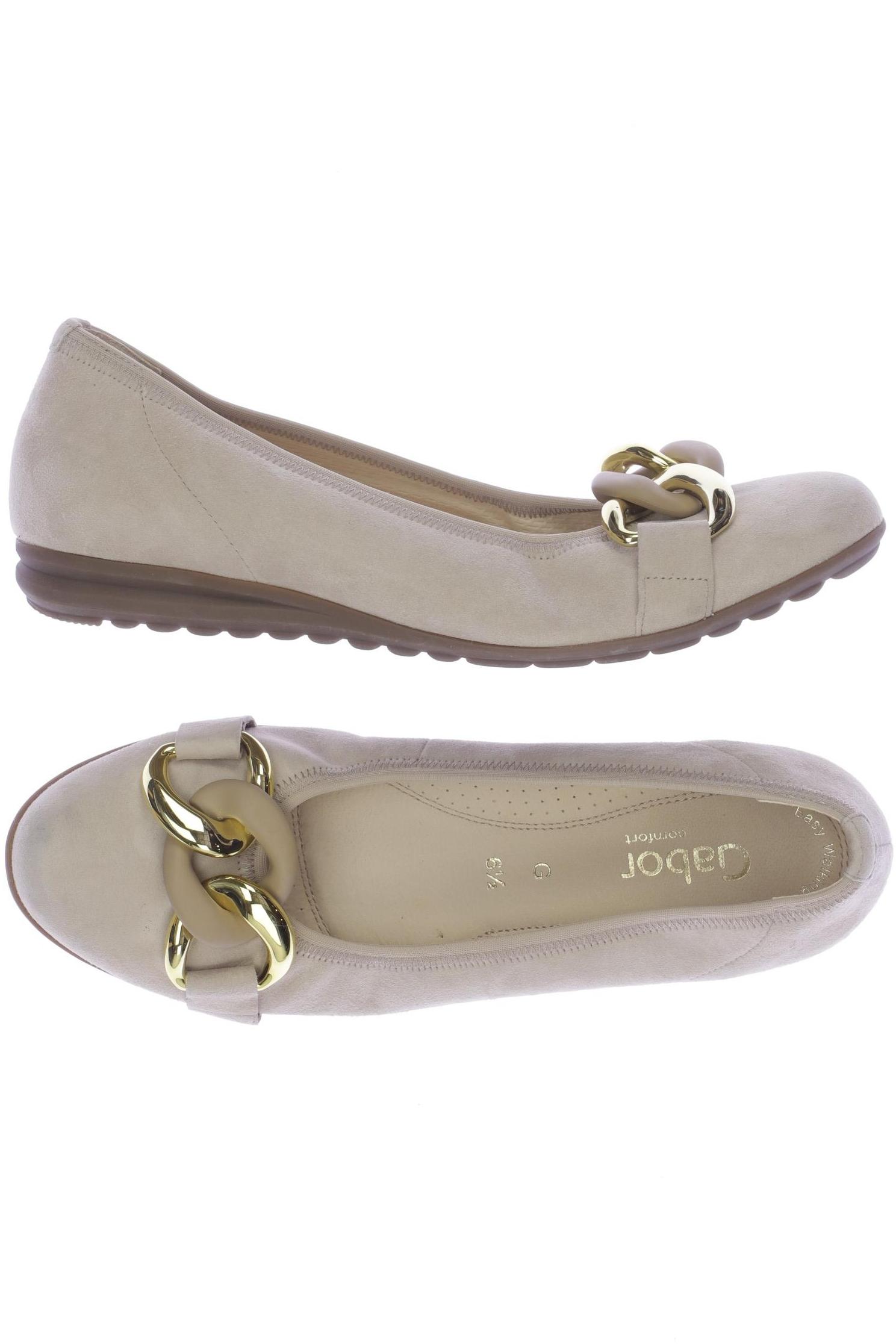 

Gabor Damen Ballerinas, beige, Gr. 6.5
