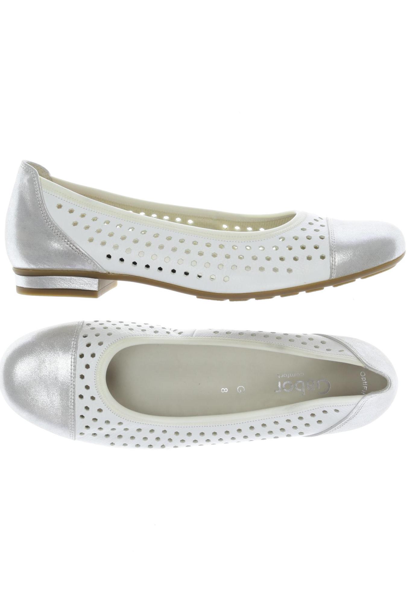 

Gabor Damen Ballerinas, weiß, Gr. 8