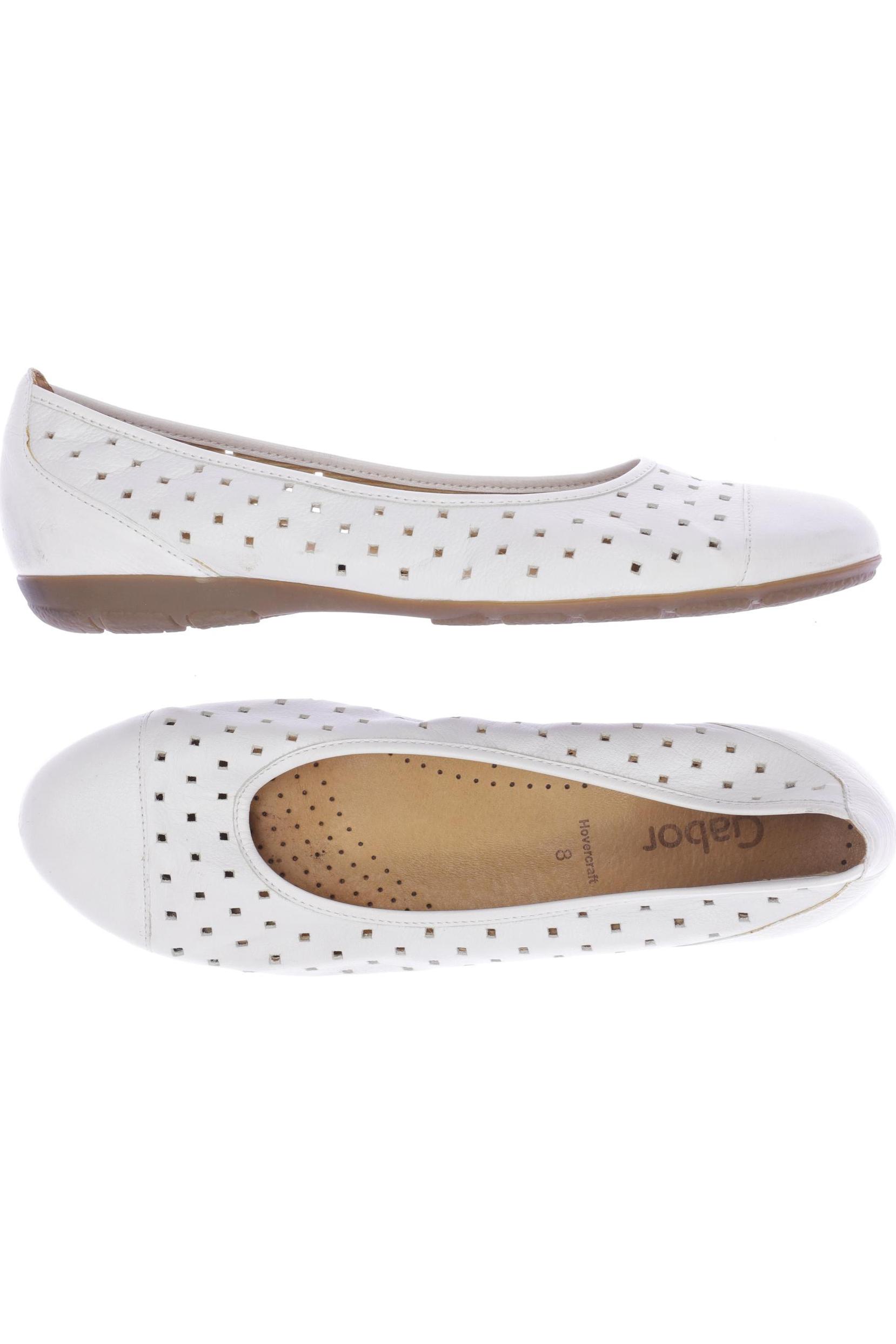

Gabor Damen Ballerinas, weiß, Gr. 8
