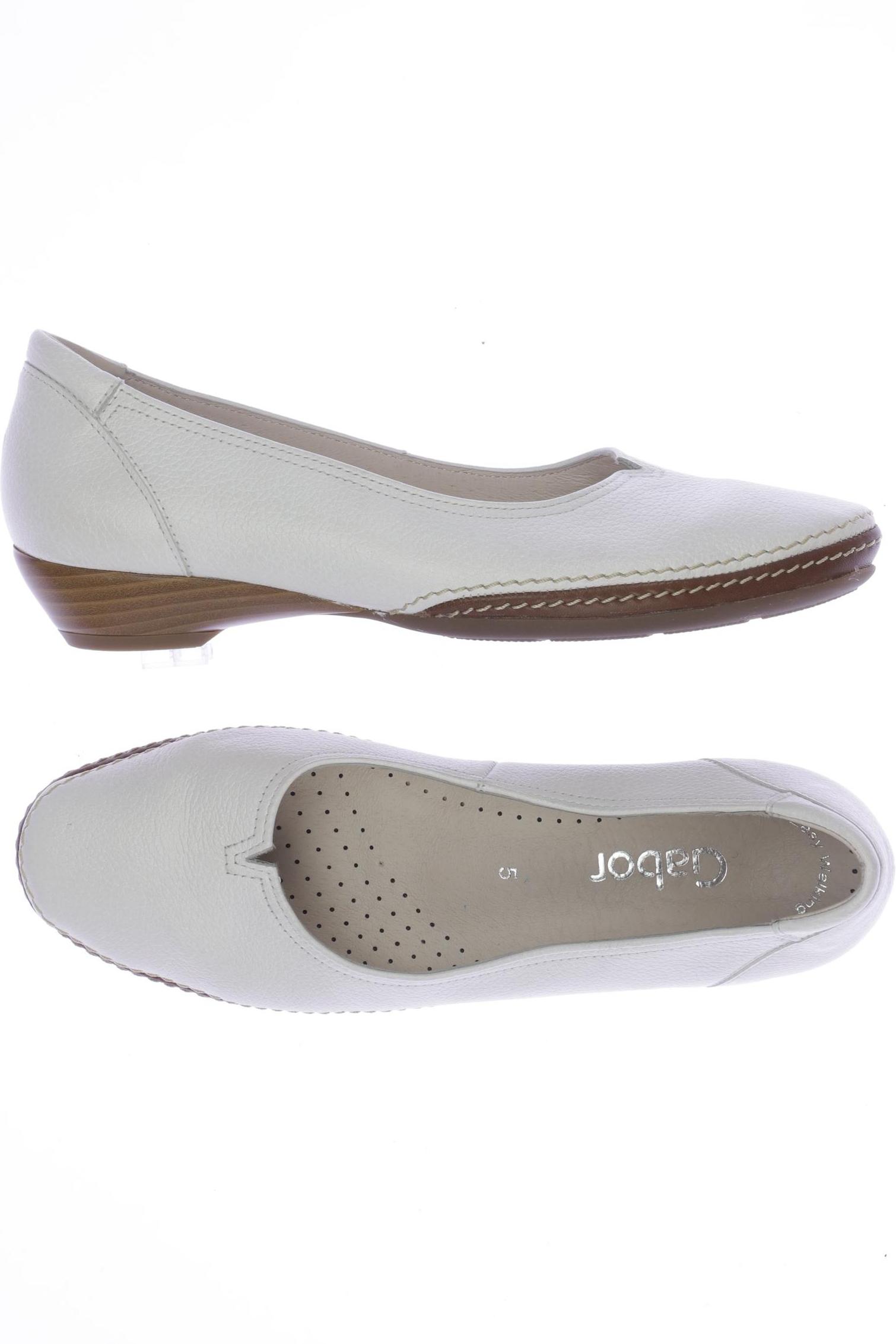 

Gabor Damen Ballerinas, weiß, Gr. 5