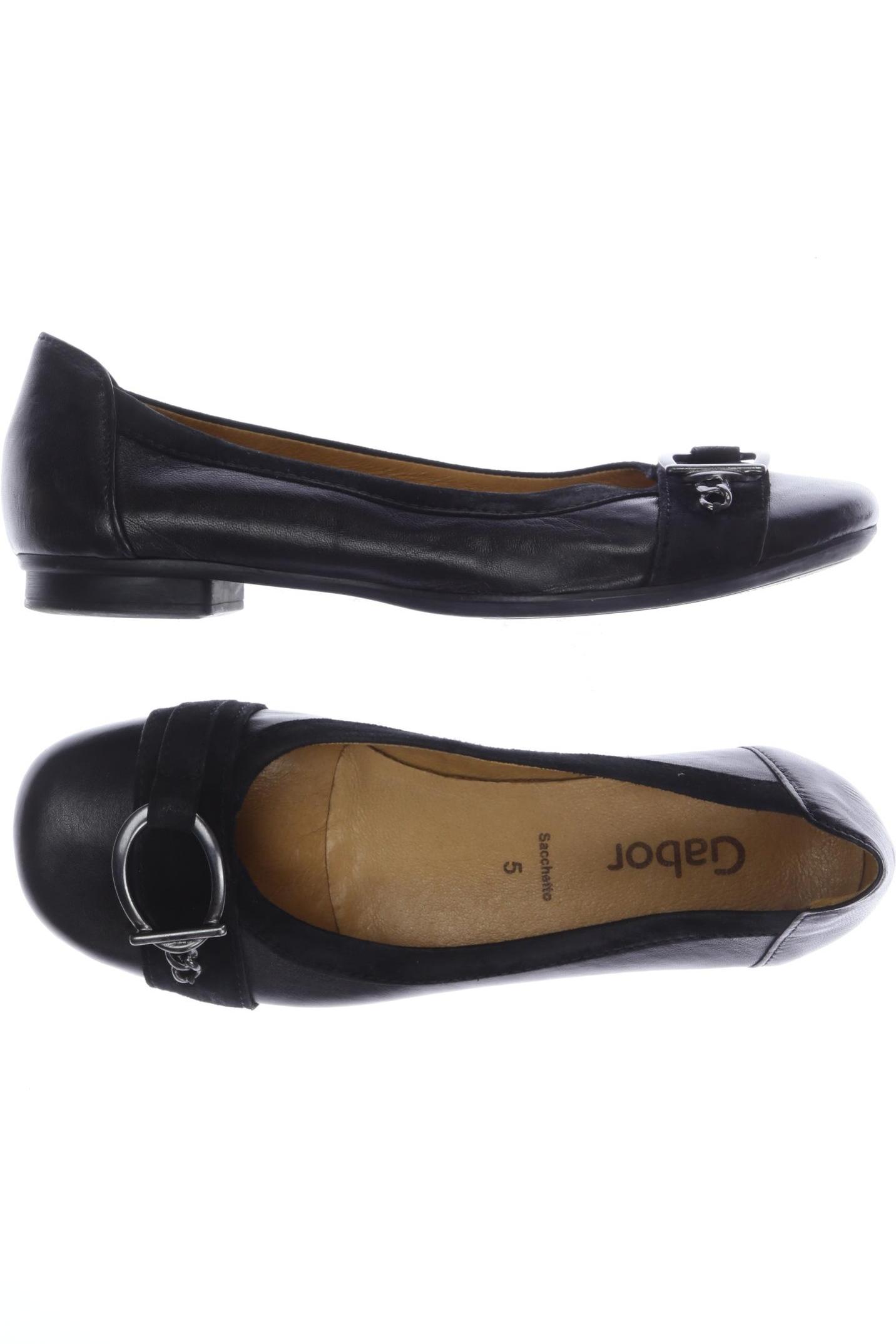 

Gabor Damen Ballerinas, schwarz, Gr. 5