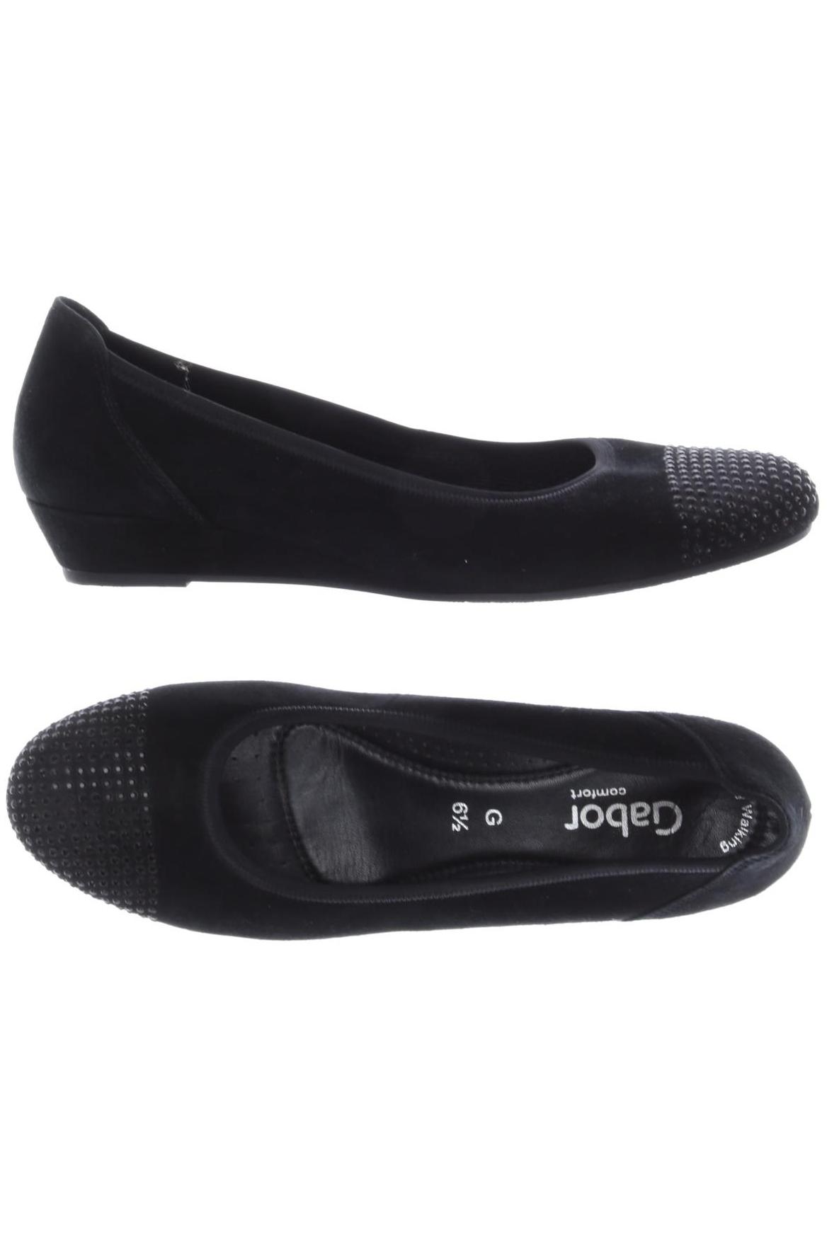 

Gabor Damen Ballerinas, schwarz, Gr. 6.5
