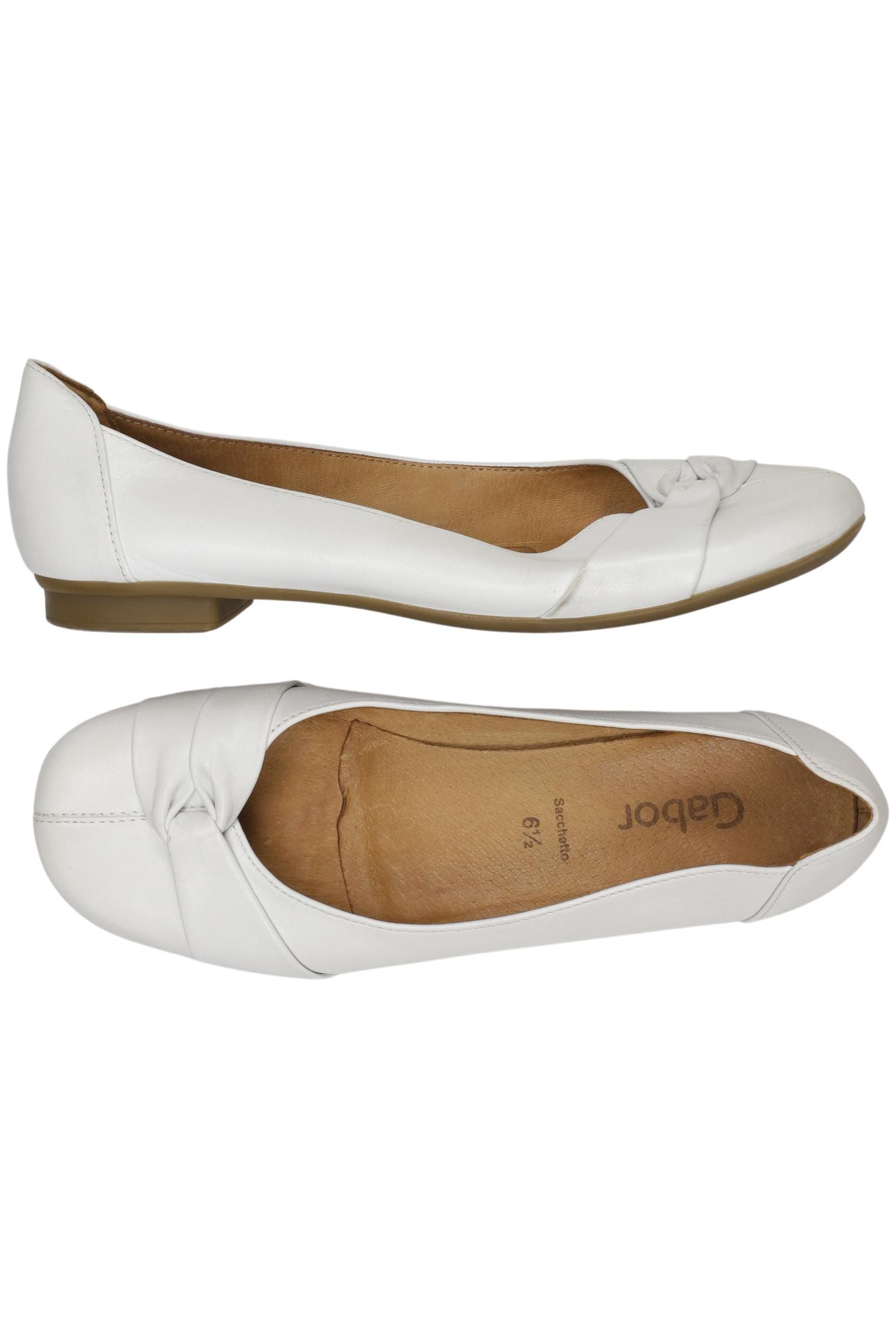 

Gabor Damen Ballerinas, weiß, Gr. 6.5