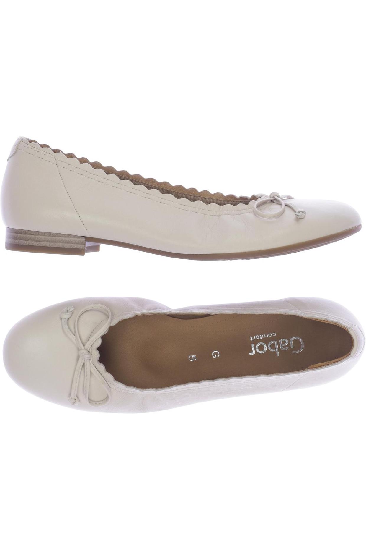 

Gabor Damen Ballerinas, cremeweiß, Gr. 5