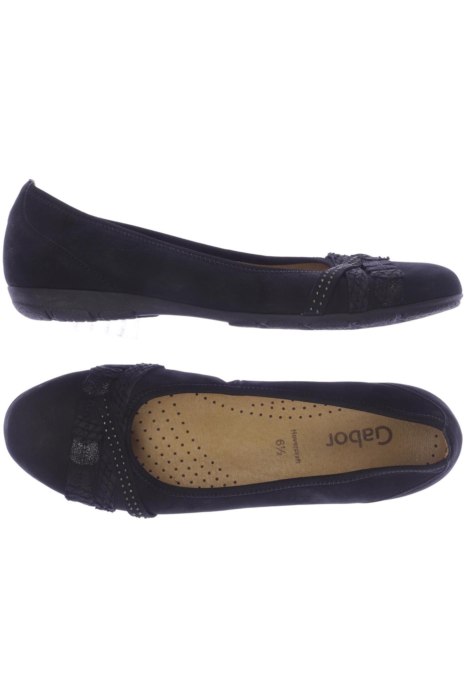 

Gabor Damen Ballerinas, schwarz, Gr. 6.5