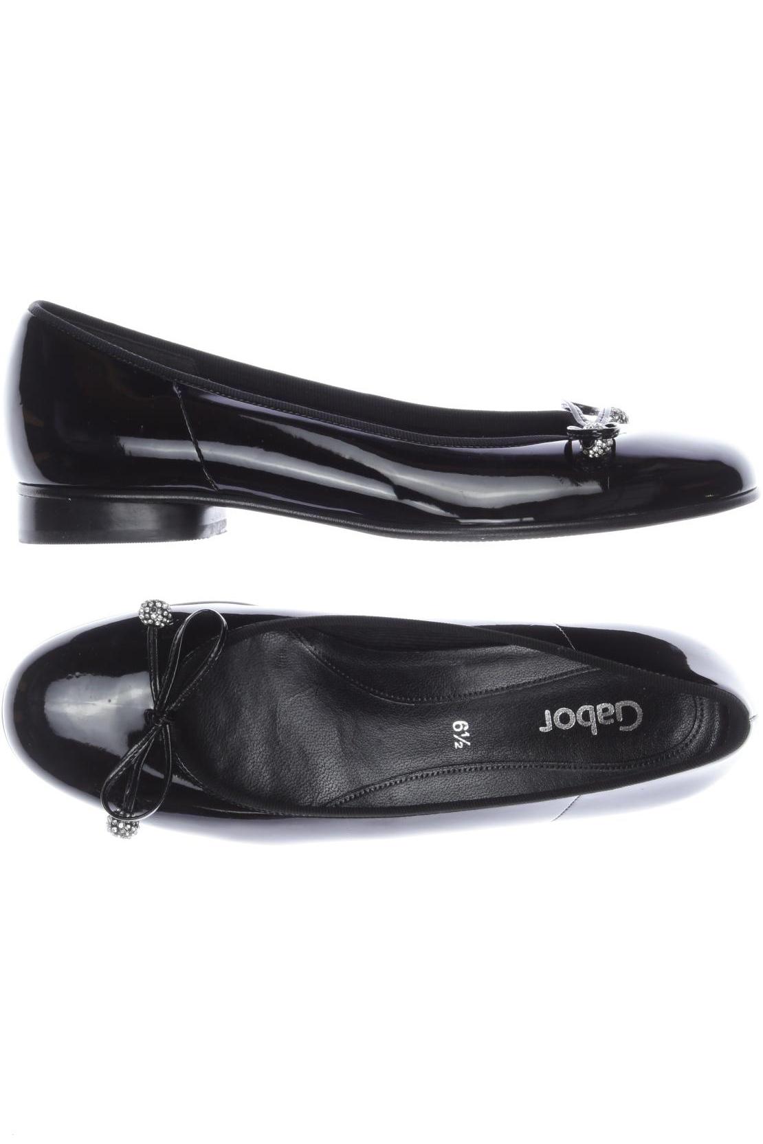 

Gabor Damen Ballerinas, schwarz, Gr. 6.5