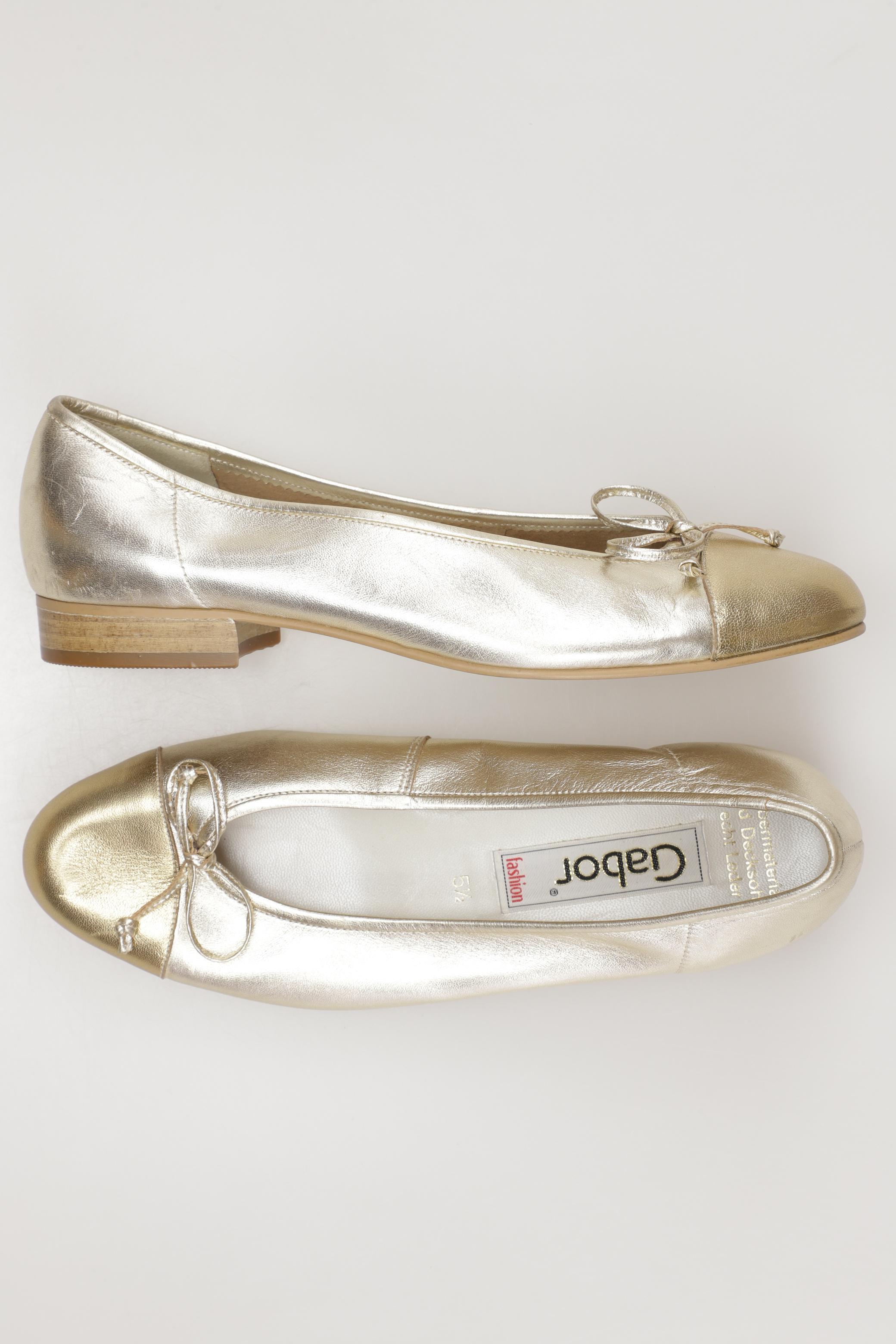 

Gabor Damen Ballerinas, gold, Gr. 5.5