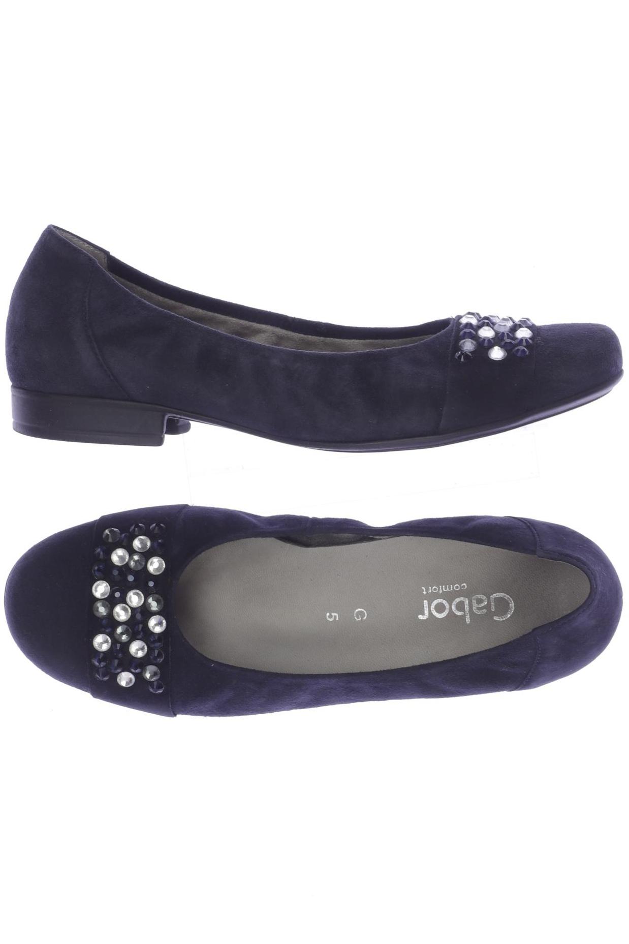 

Gabor Damen Ballerinas, marineblau, Gr. 5