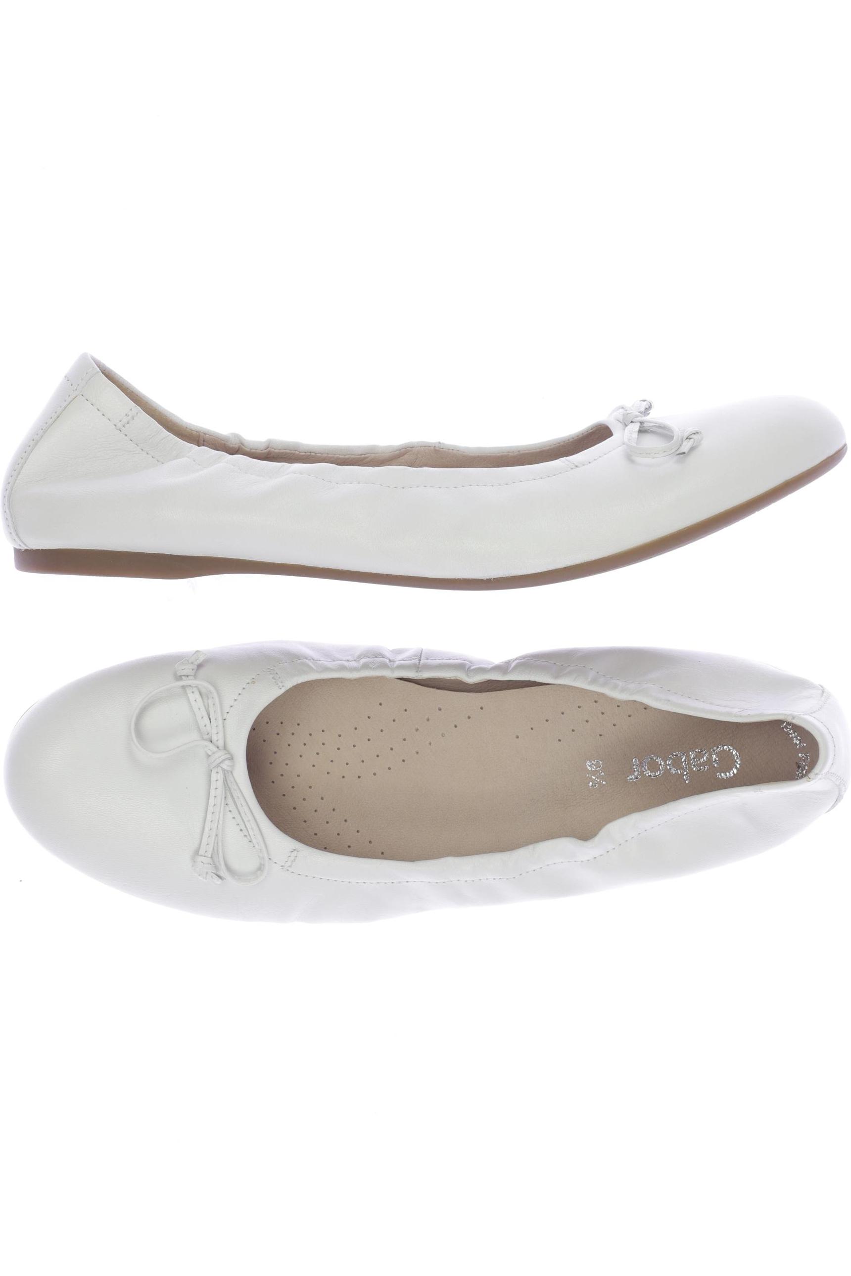 

Gabor Damen Ballerinas, weiß, Gr. 9.5