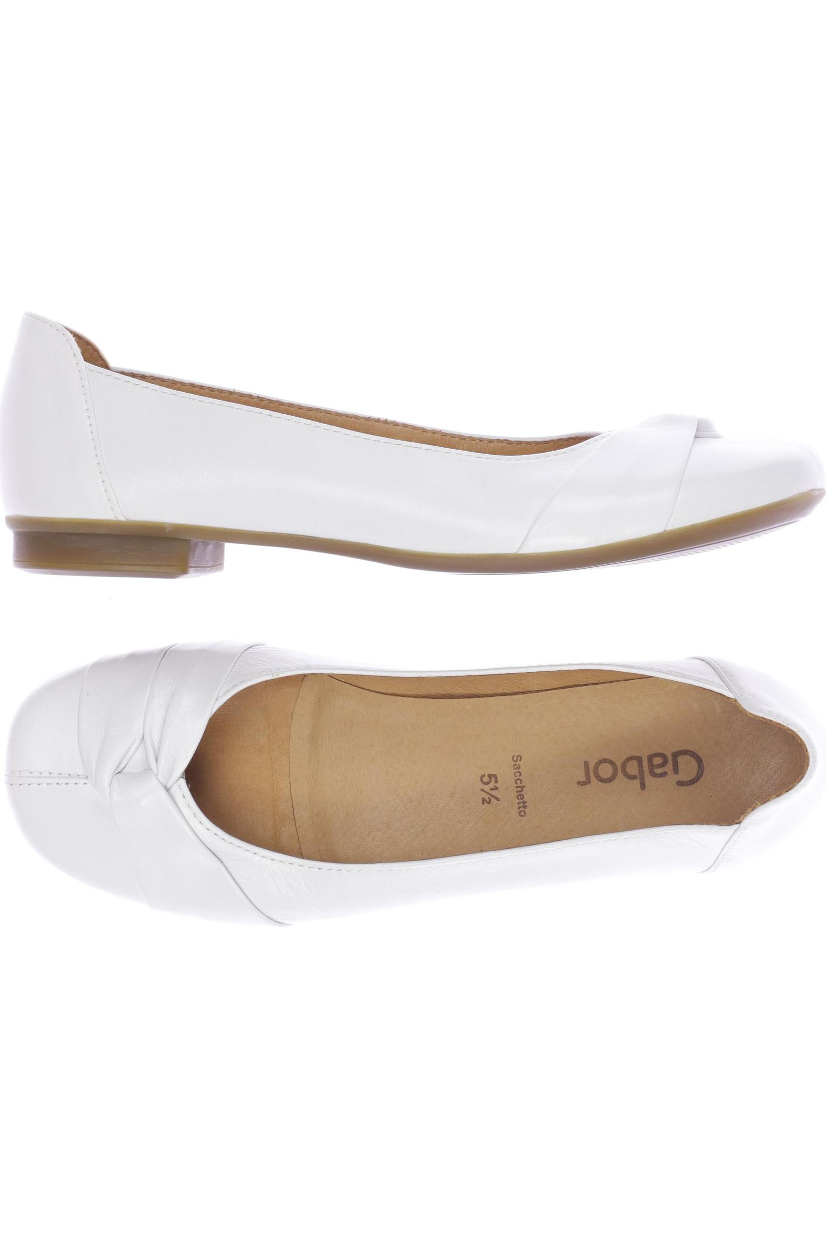 

Gabor Damen Ballerinas, weiß, Gr. 5.5