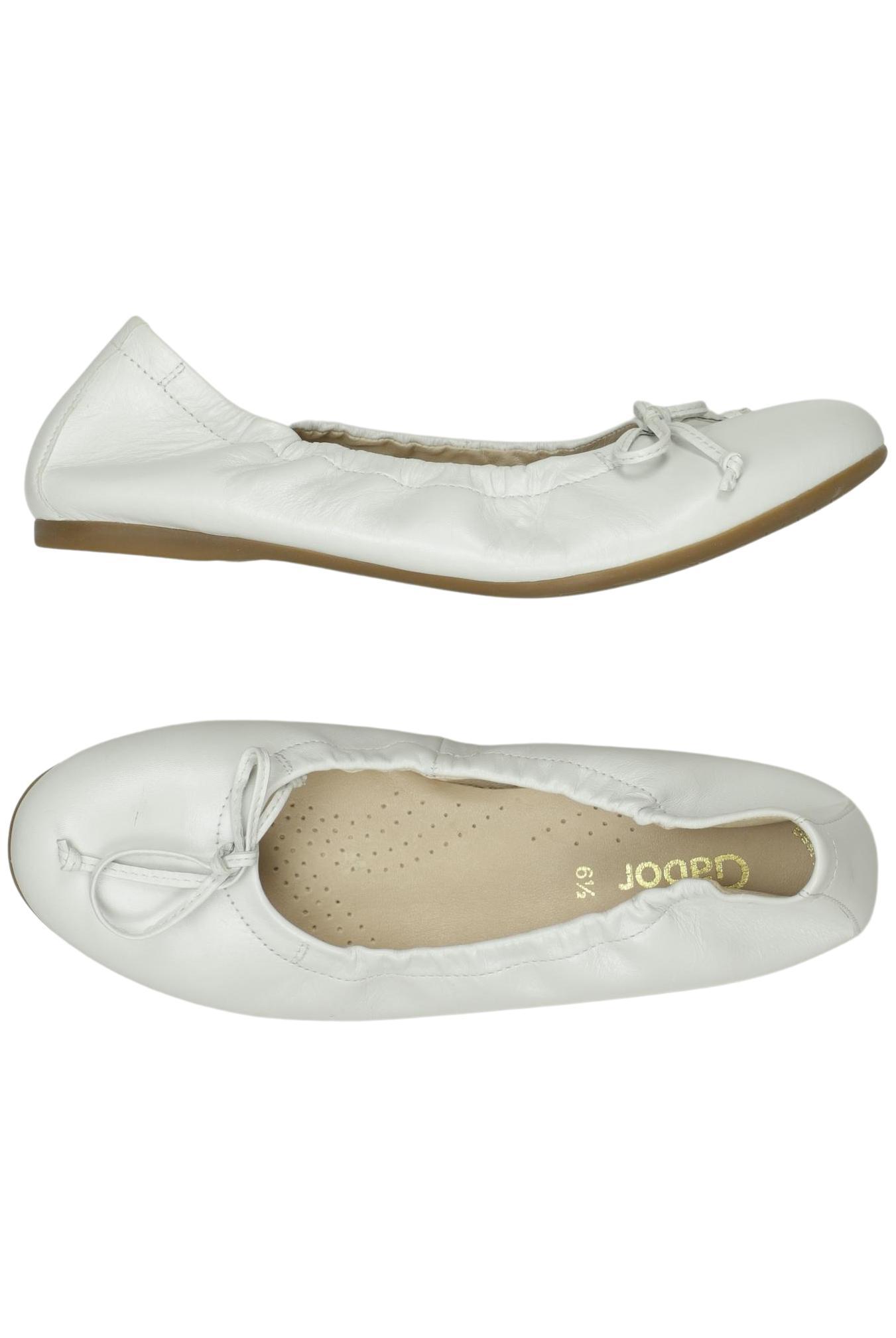 

Gabor Damen Ballerinas, weiß, Gr. 6.5