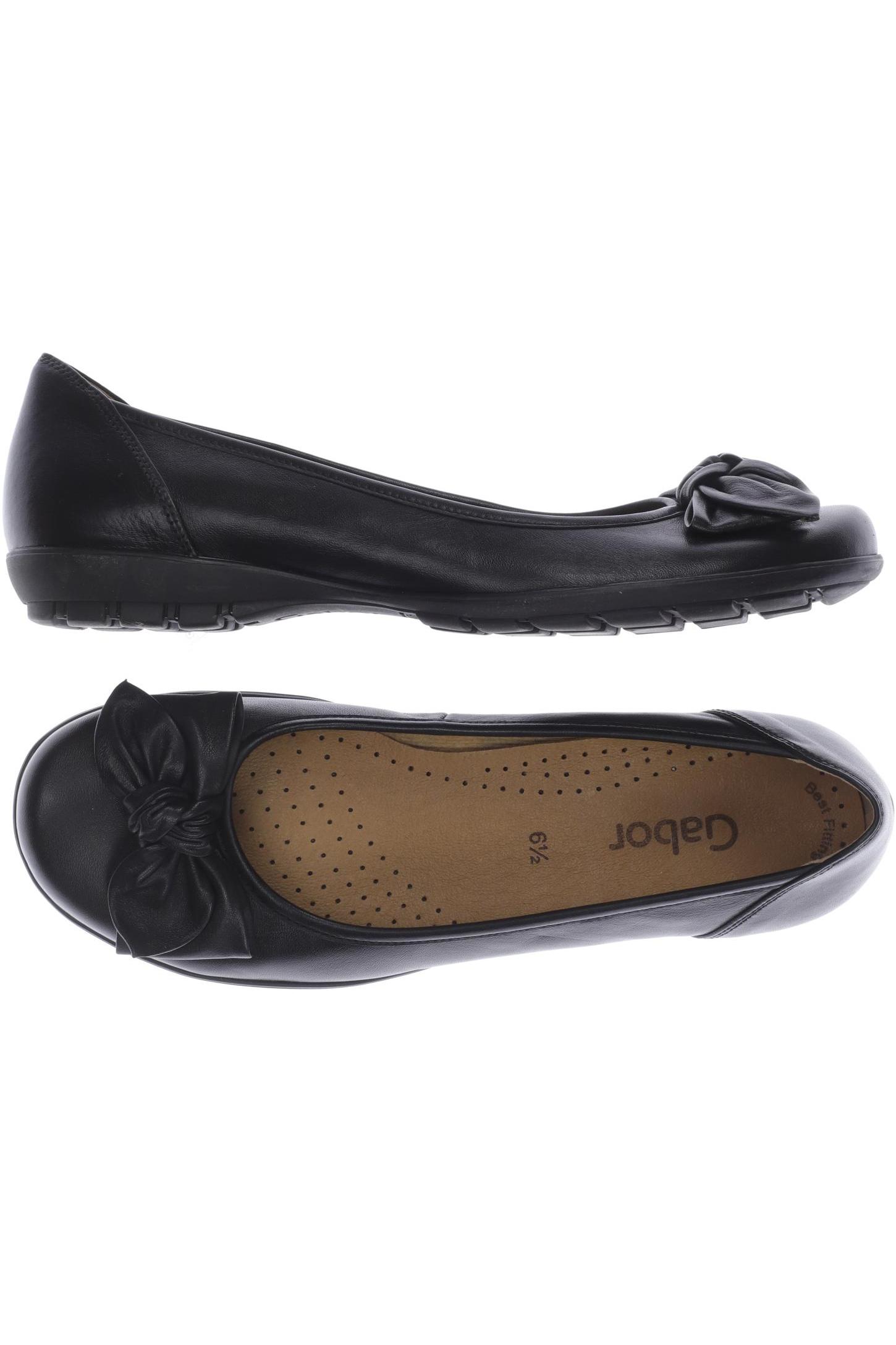

Gabor Damen Ballerinas, schwarz, Gr. 6.5