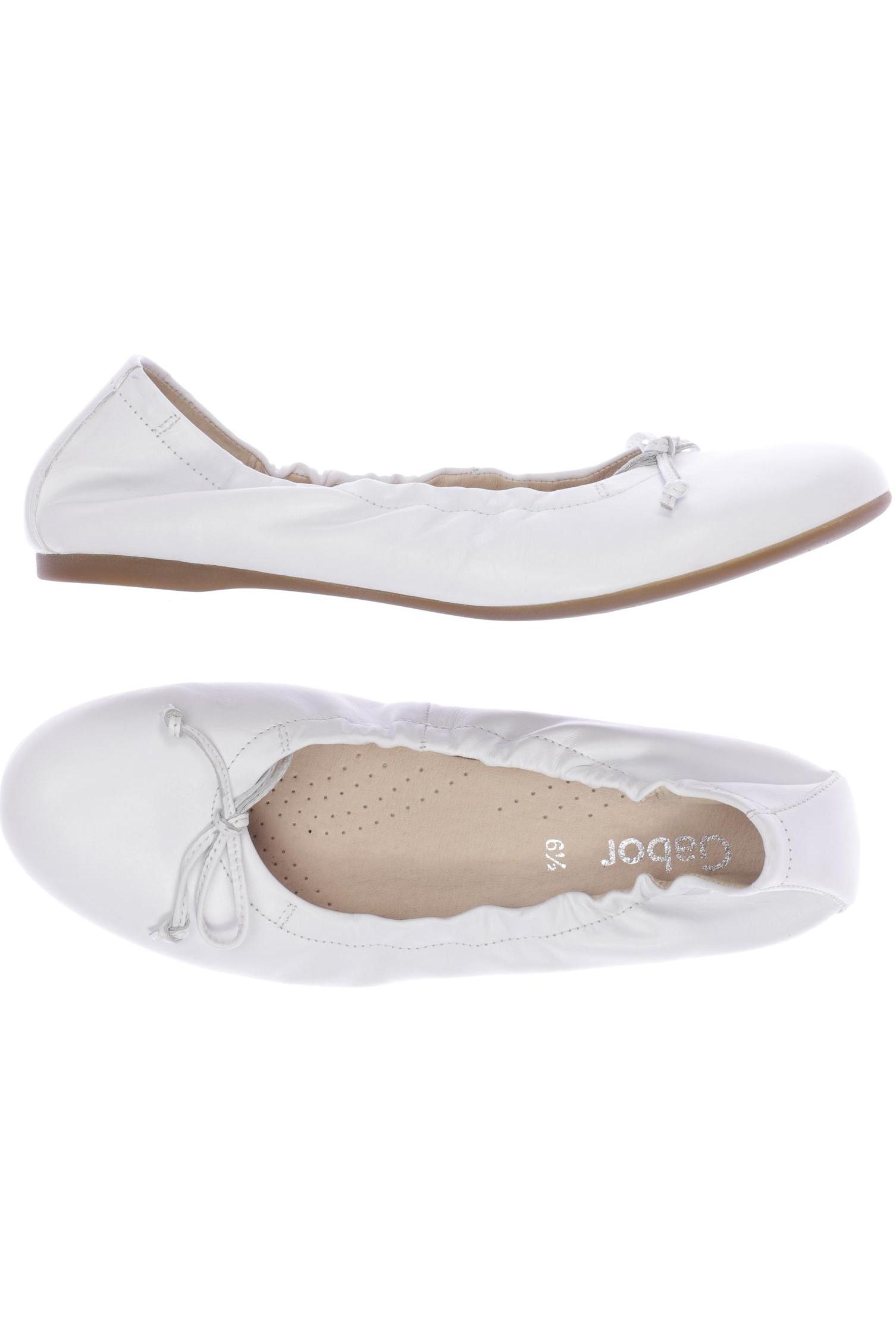 

Gabor Damen Ballerinas, weiß, Gr. 6.5