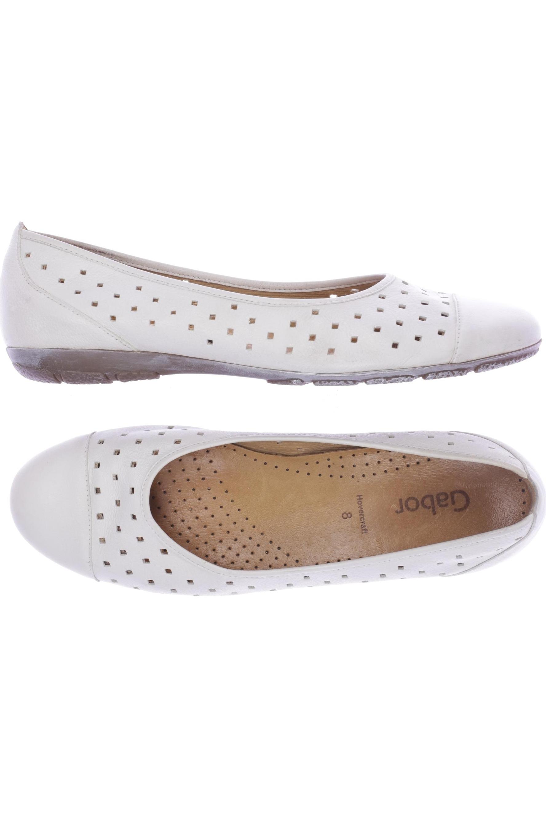 

Gabor Damen Ballerinas, weiß, Gr. 8