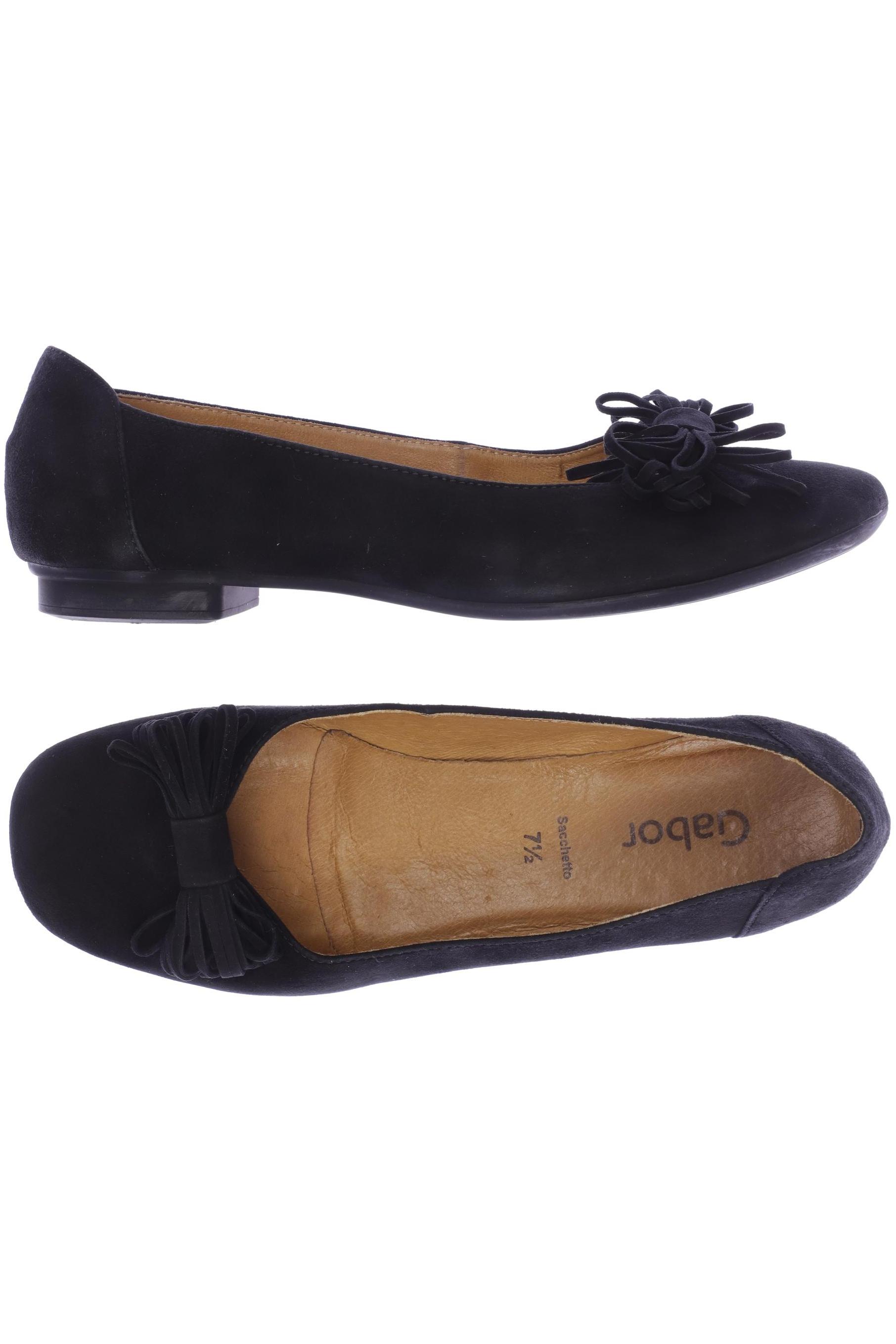 

Gabor Damen Ballerinas, schwarz, Gr. 7.5