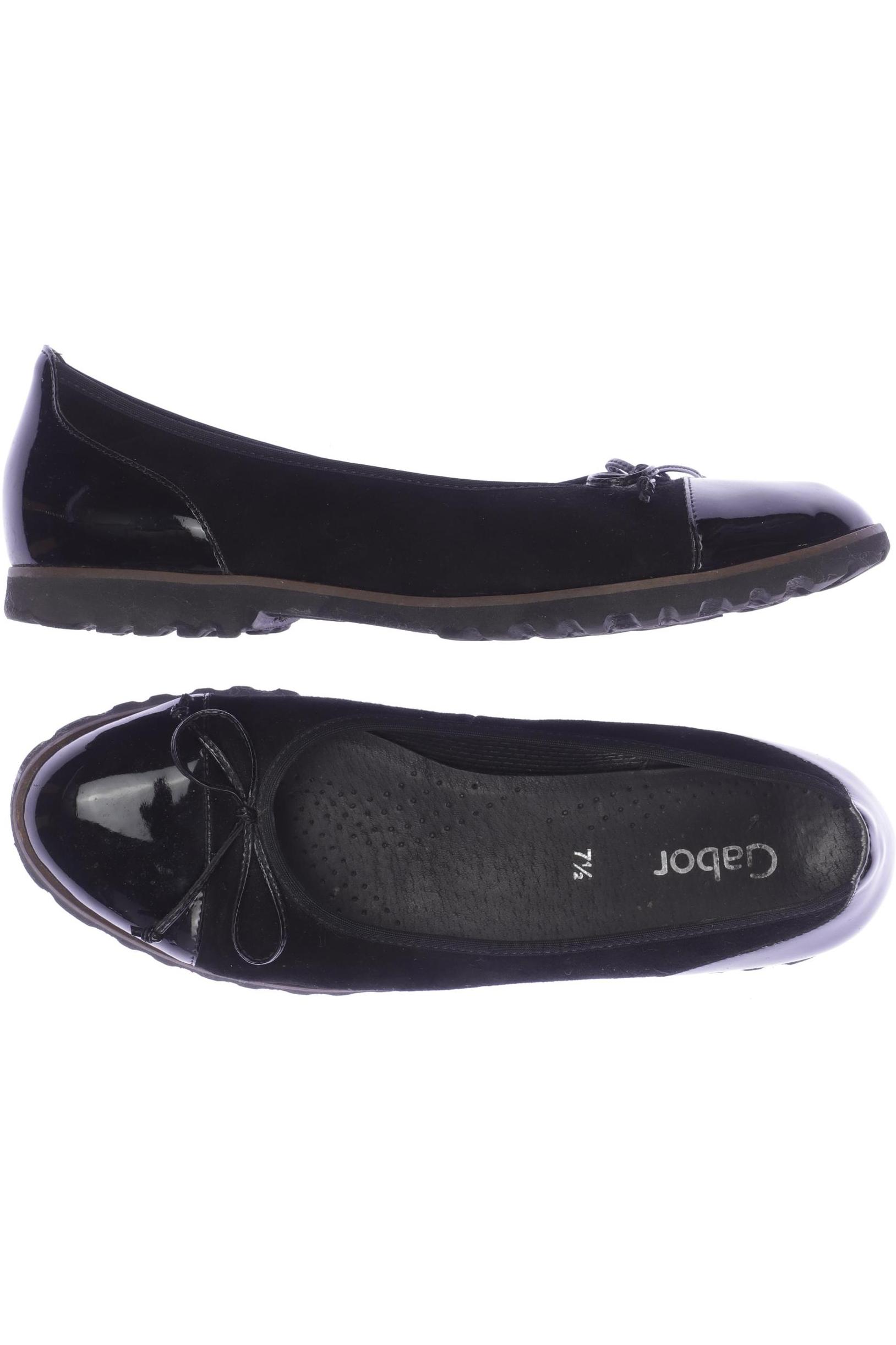 

Gabor Damen Ballerinas, schwarz, Gr. 7.5