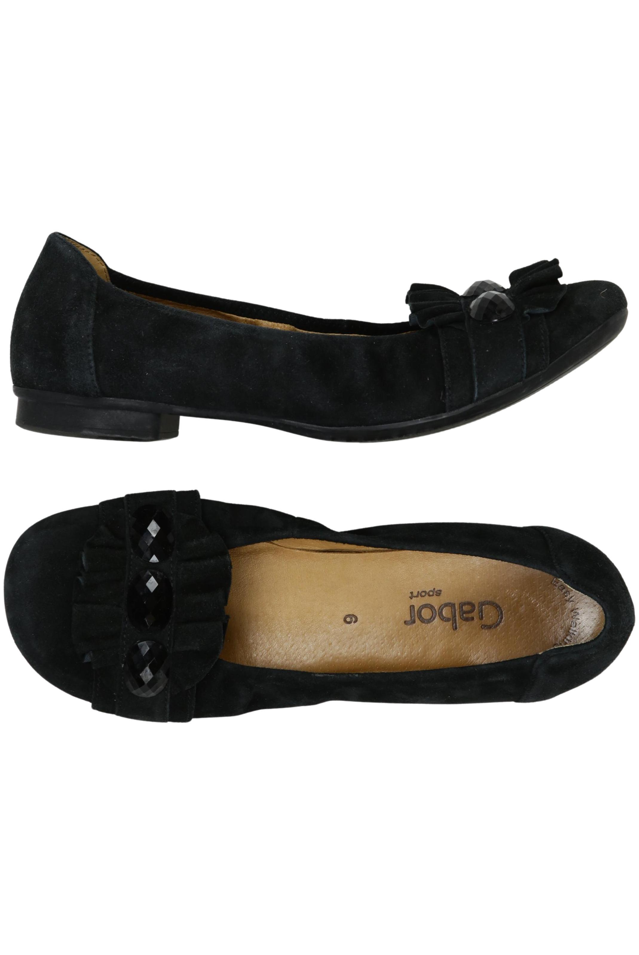 

Gabor Damen Ballerinas, schwarz, Gr. 6